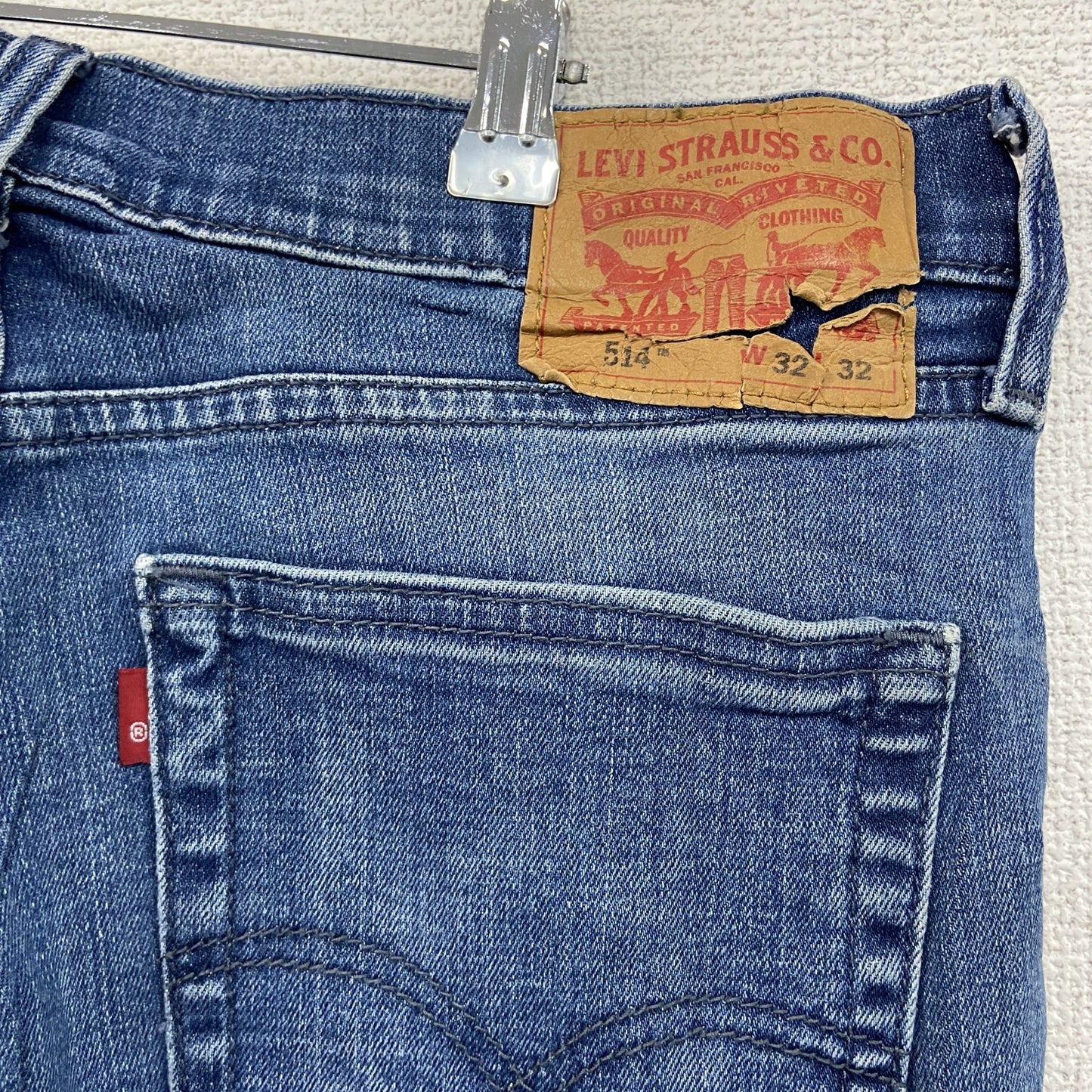 Levi’s リーバイス 514 デニムパンツ/ジーンズ ジップフライ 縦落ち インディゴ W32サイズ