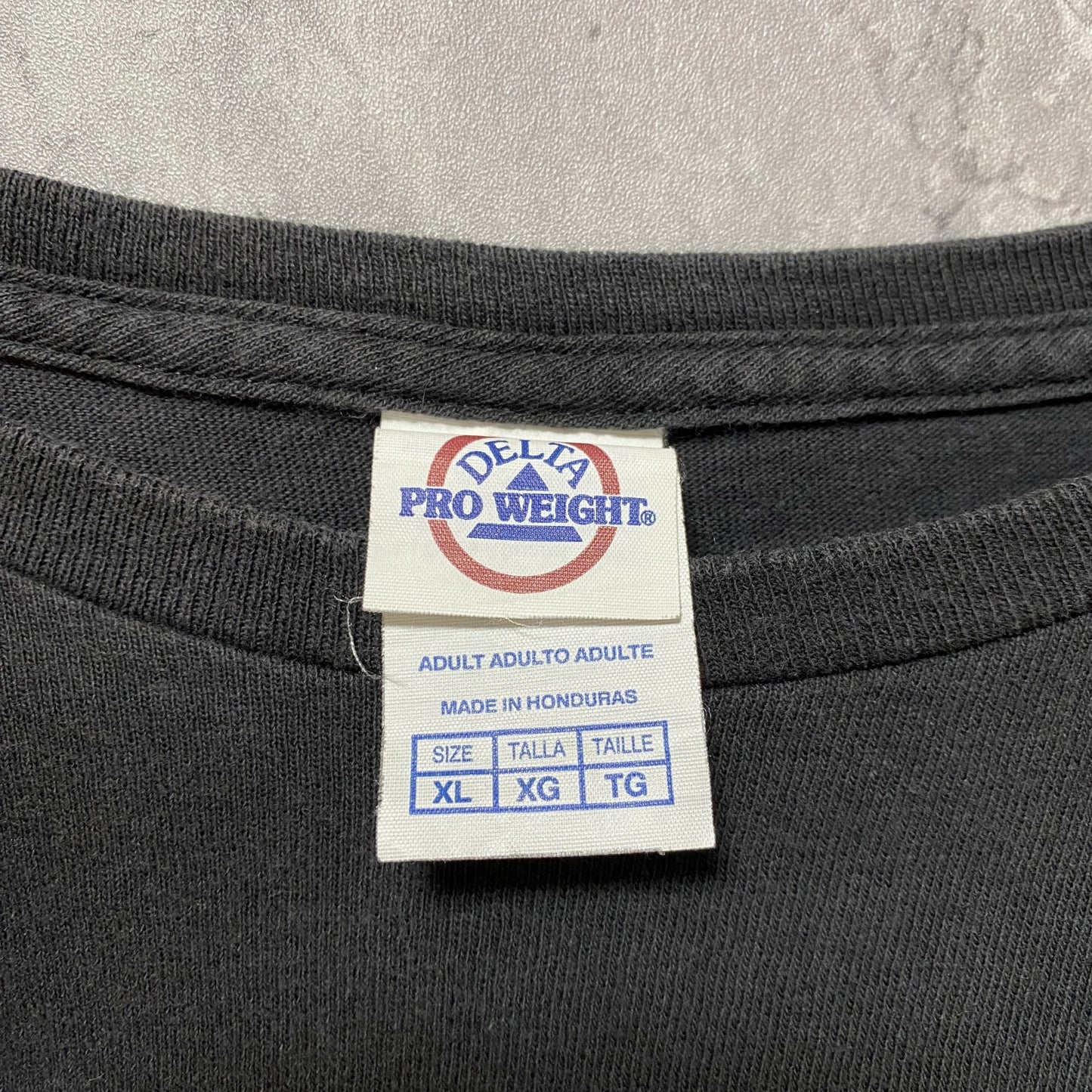 古着 used ATLANTA MOTOR SPEEDWAY 半袖バックプリントTシャツ 黒 ブラック レーシングカー XLサイズ