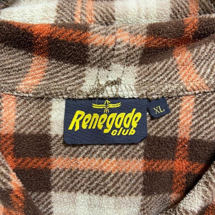 古着 used Renegadeclub 長袖コーデュロイパーカー ベージュ ポイント刺 秋冬服 ビッグシルエット XLサイズ