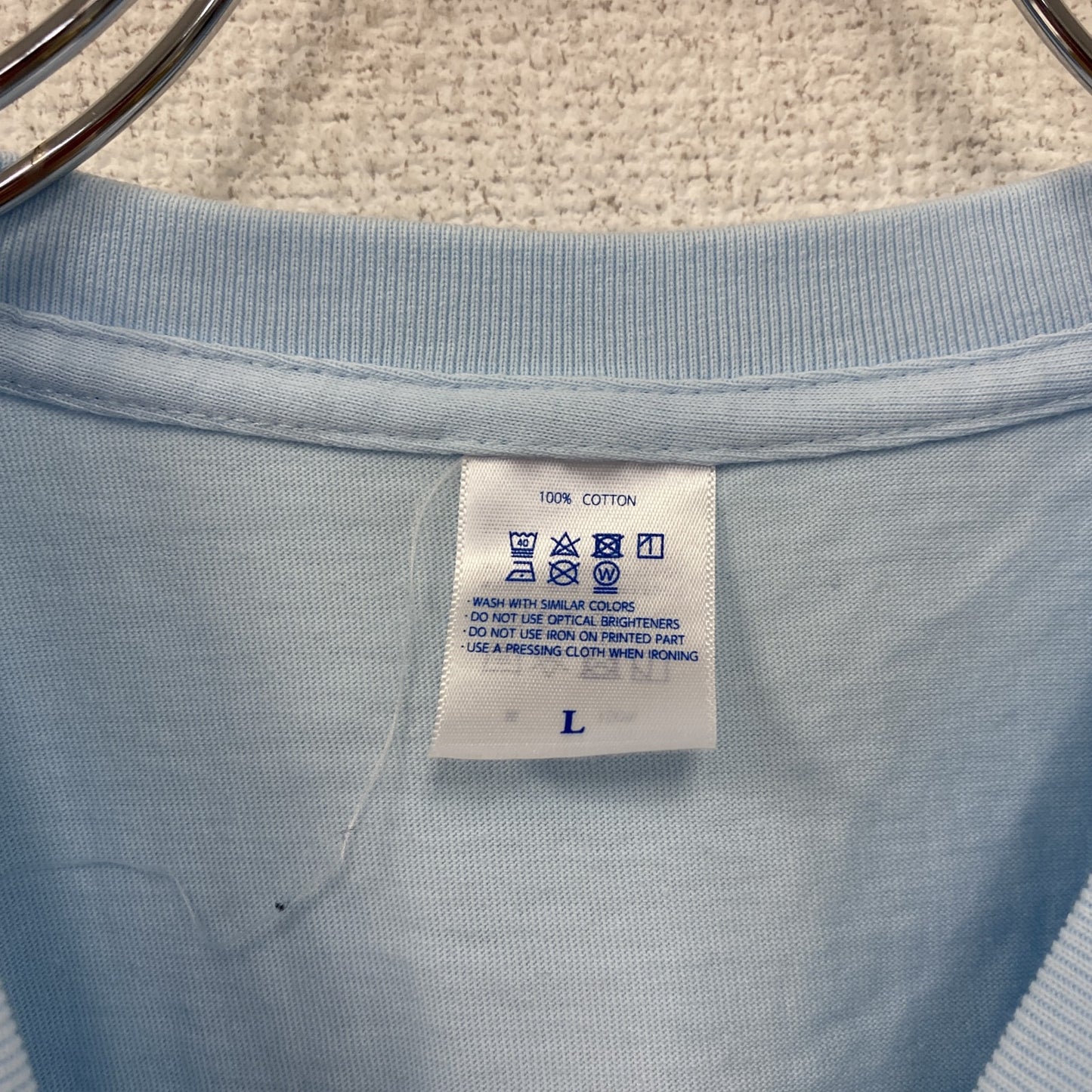 U.S AIR FORCE 半袖プリントTシャツ 水色 ライトブルー Lサイズ