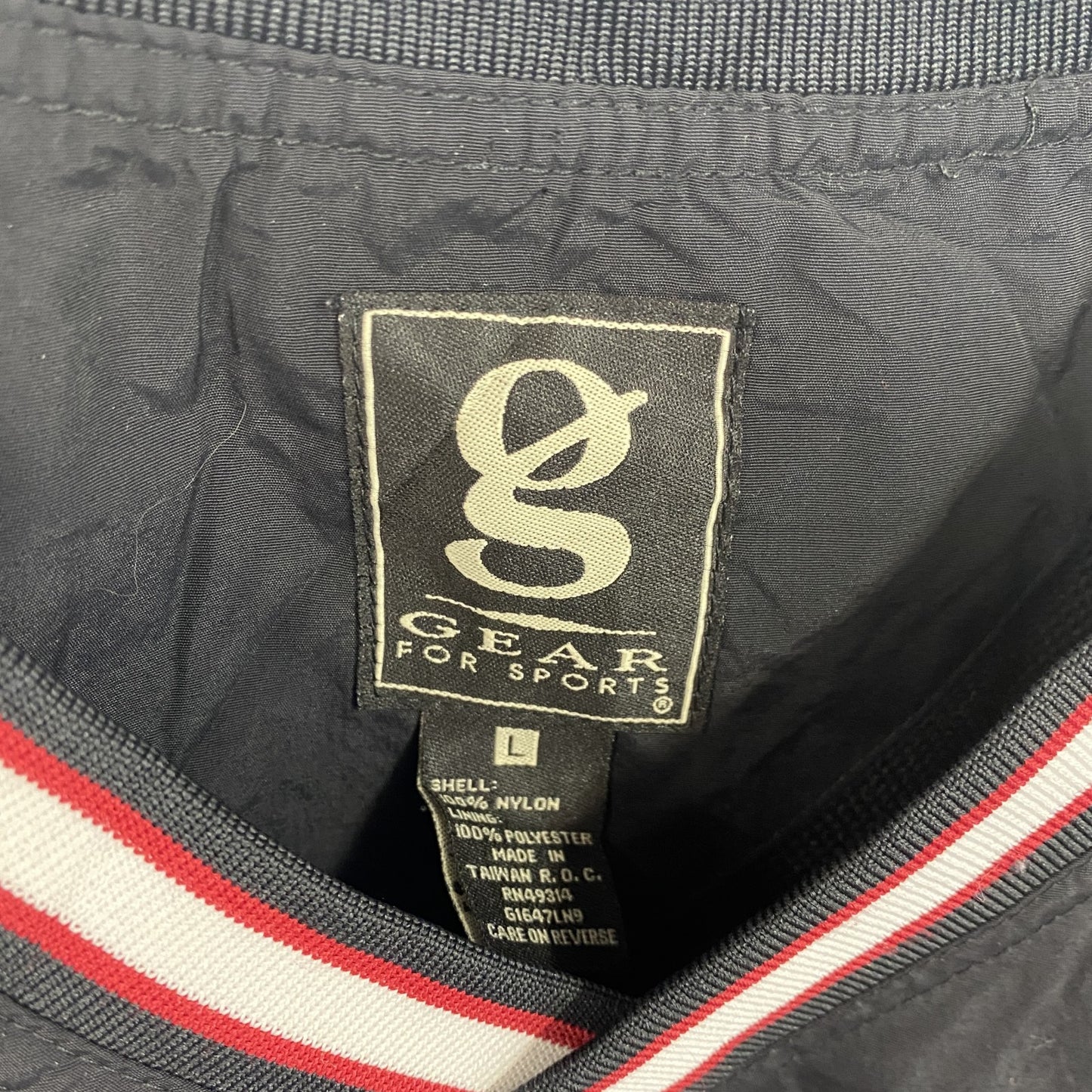 GEAR FOR SPORTS ナイロンプルオーバージャケット カレッジ 黒 ブラック Lサイズ