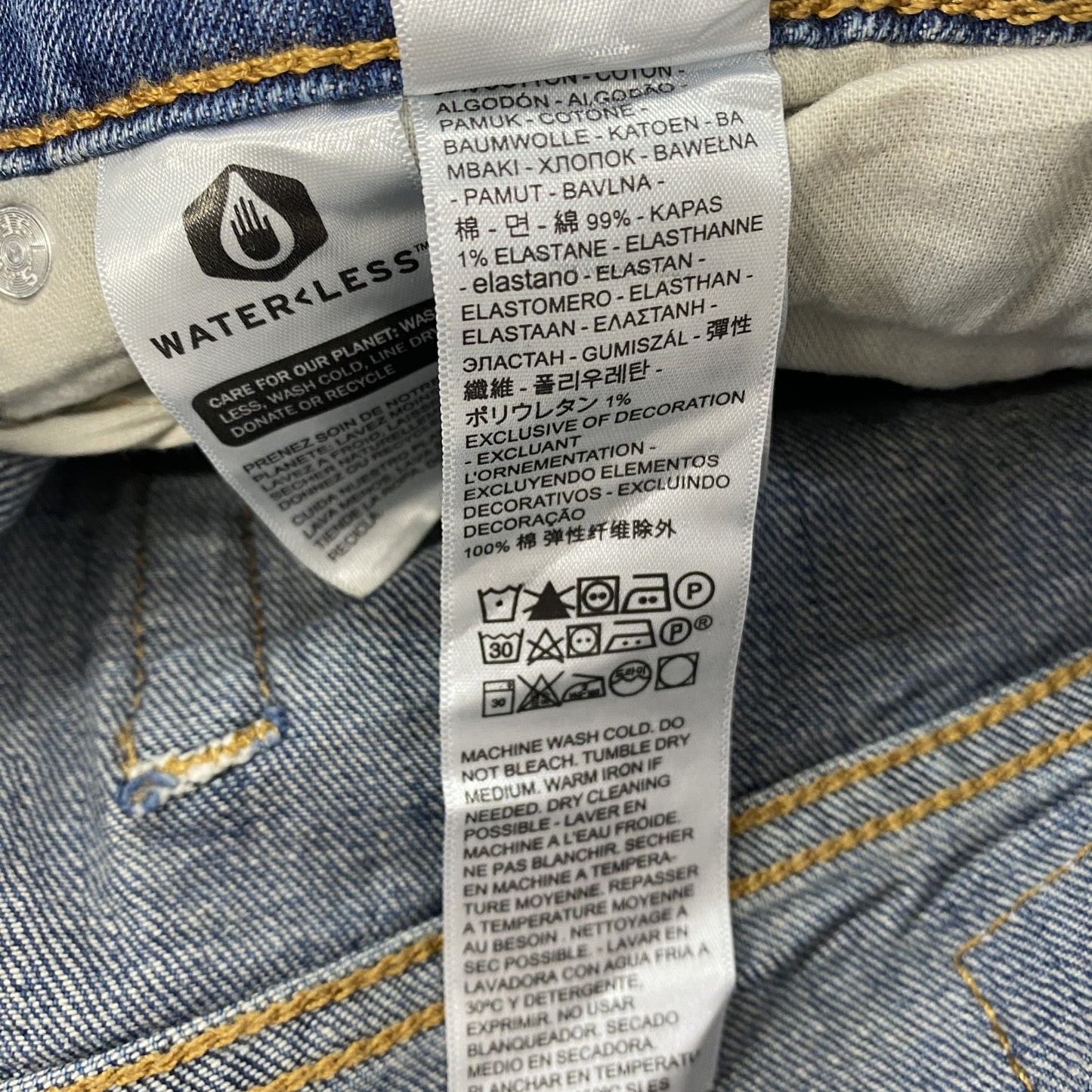 Levi’s リーバイス 511 デニムパンツ/ジーンズ 縦落ち インディゴ W34サイズ