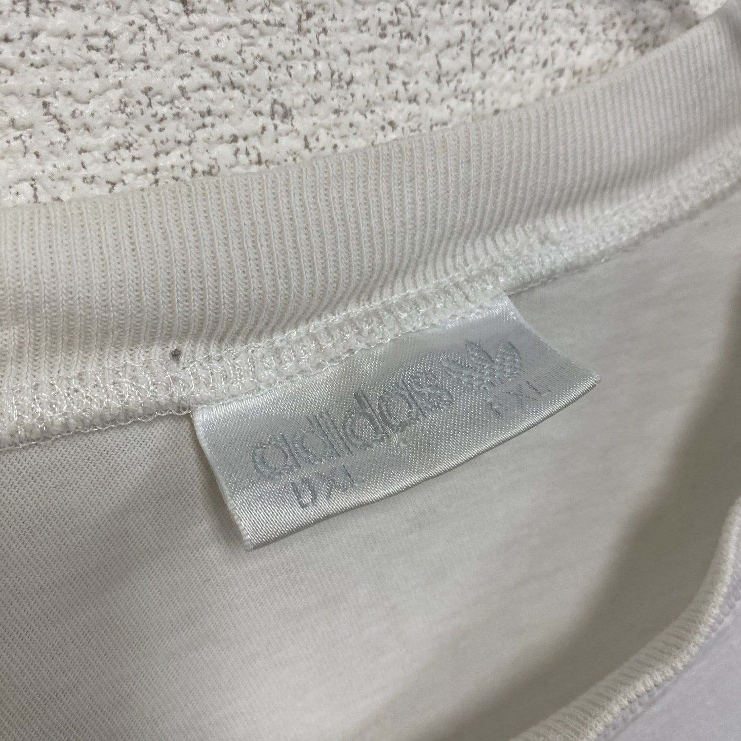 ~90s adidas アディダス 半袖プリントTシャツ ヴィンテージ 白 ホワイト XLサイズ