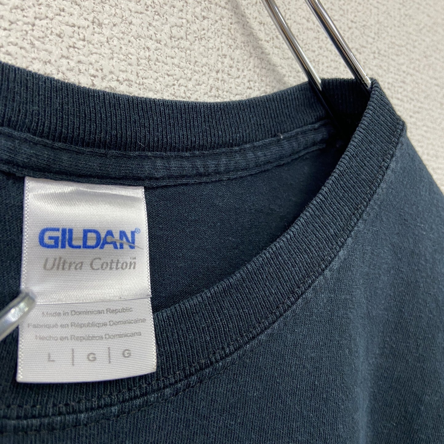 GILDAN ギルダン 半袖プリントTシャツ I♡Tシャツ 両面プリント 黒 ブラック Lサイズ