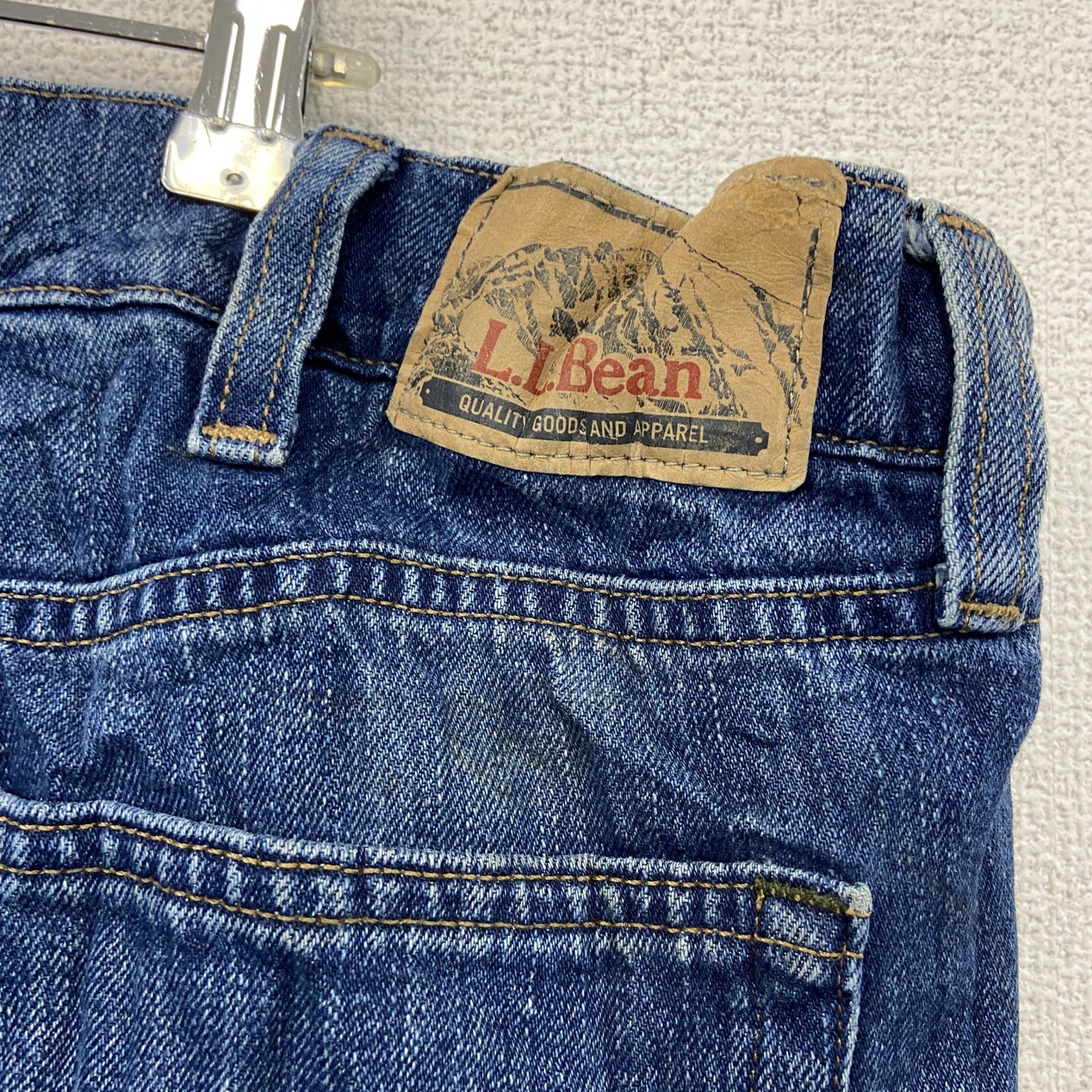L.L.Bean エルエルビーン デニムパンツ/ジーンズ ジップフライ 縦落ち インディゴ W40サイズ