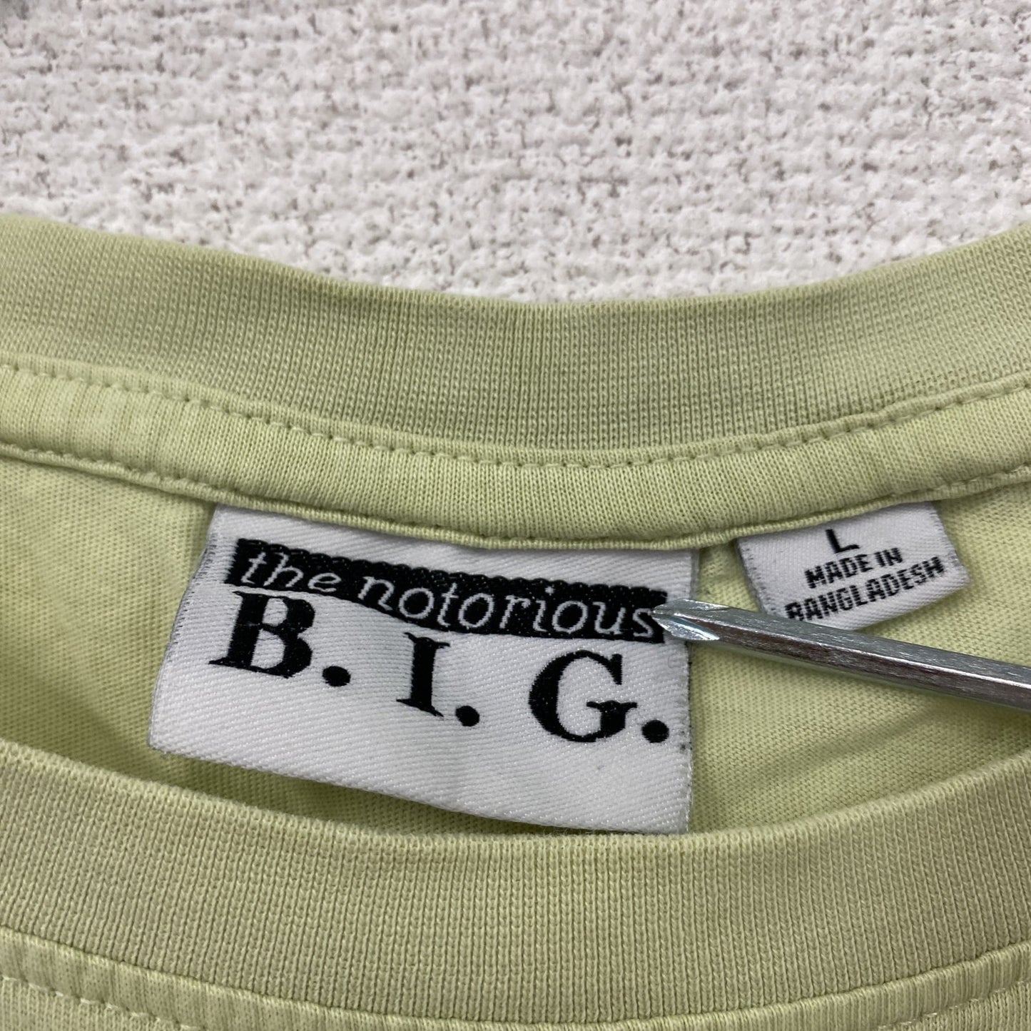 Notorious B.I.G. 半袖プリントTシャツ ヒップホップ 緑 グリーン Lサイズ
