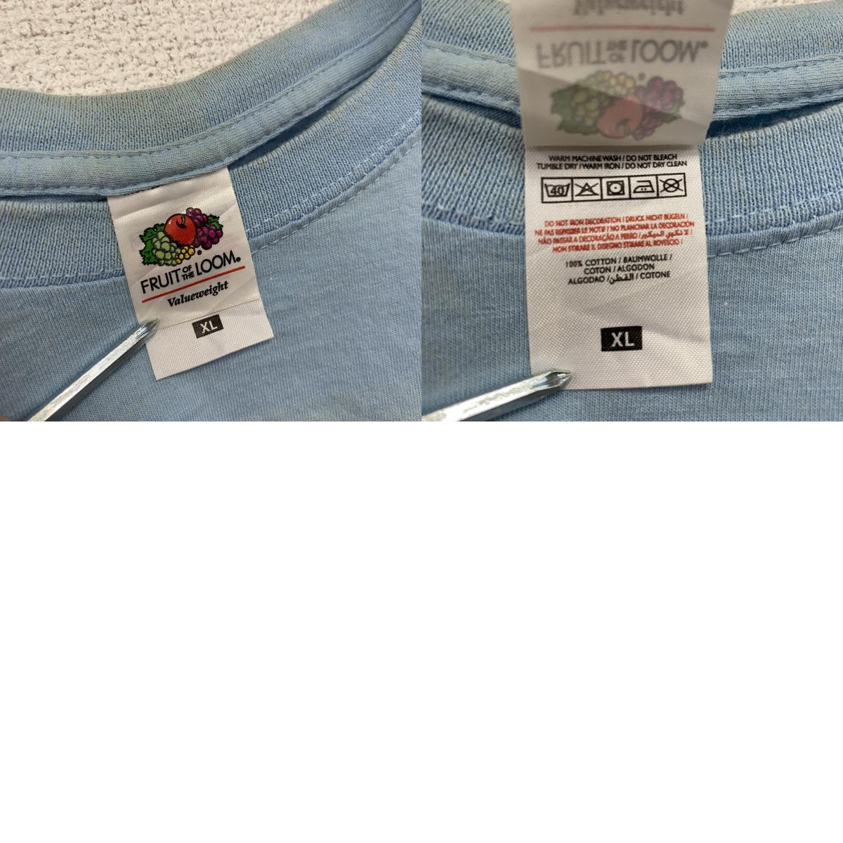 The Hangover ハングオーバー FRUIT OF THE LOOM 半袖Tシャツ ライトブルー XLサイズ