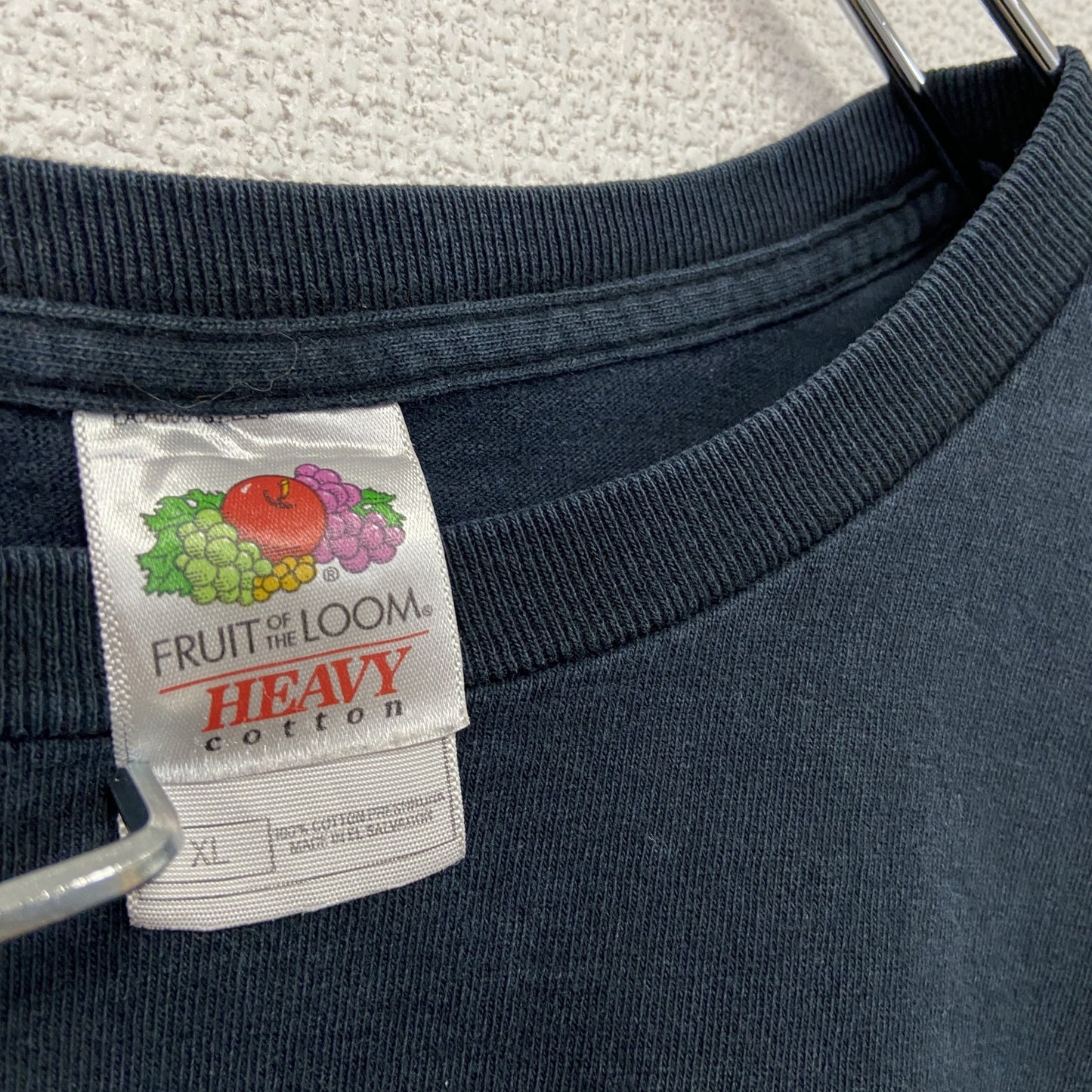 FRUIT OF THE LOOM フルーツオブザルーム 半袖プリントTシャツ GENIUS 黒 ブラック XLサイズ