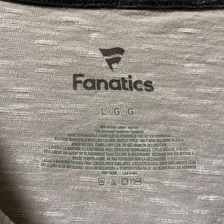 古着 used Fanatics ファナティクス NFL 半袖プリントTシャツ グレー レトロ アメフト スポーツ スーパーボウル