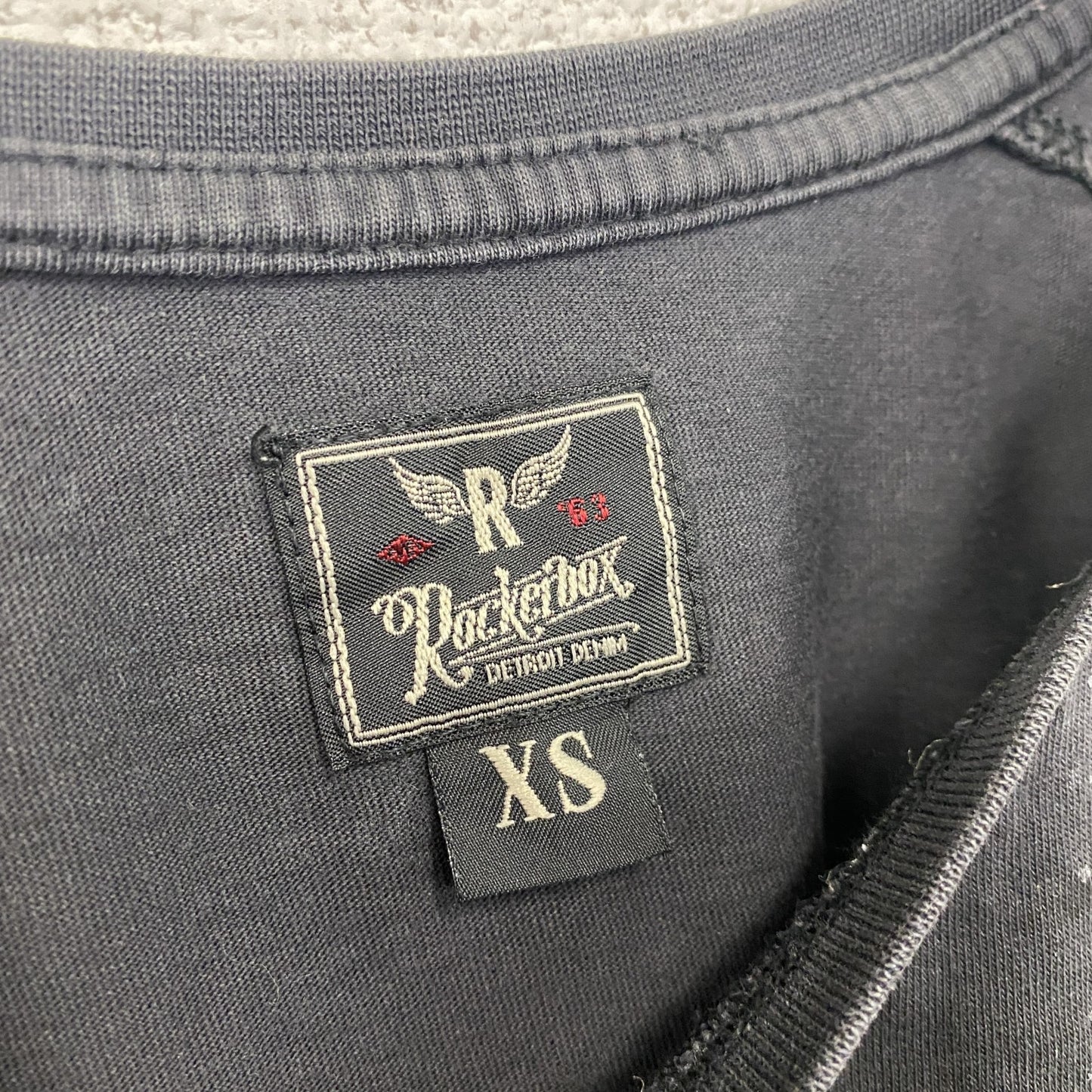 Rockerbox 半袖プリントTシャツ アニマルT 和柄 黒 ブラック XSサイズ