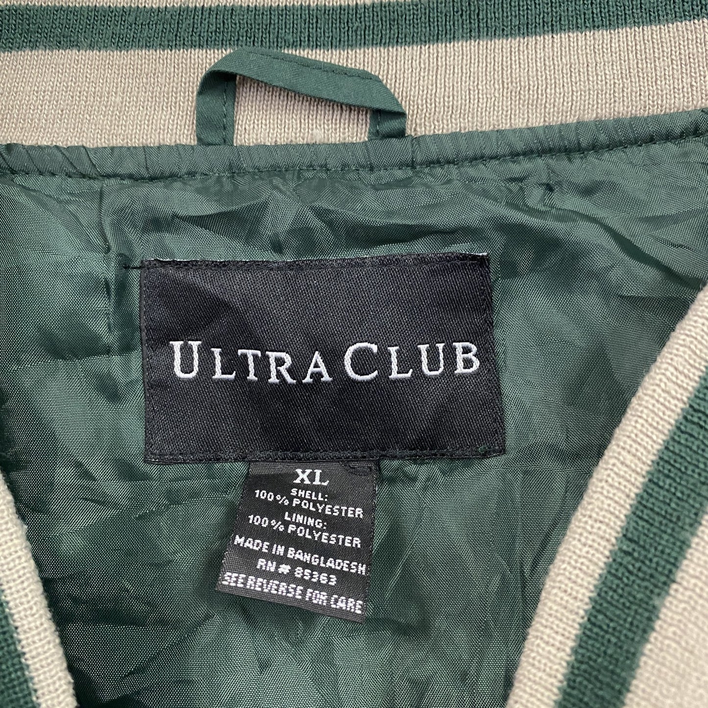 ULTRA CLUB プルオーバージャケット Vネック 緑 グリーン XLサイズ