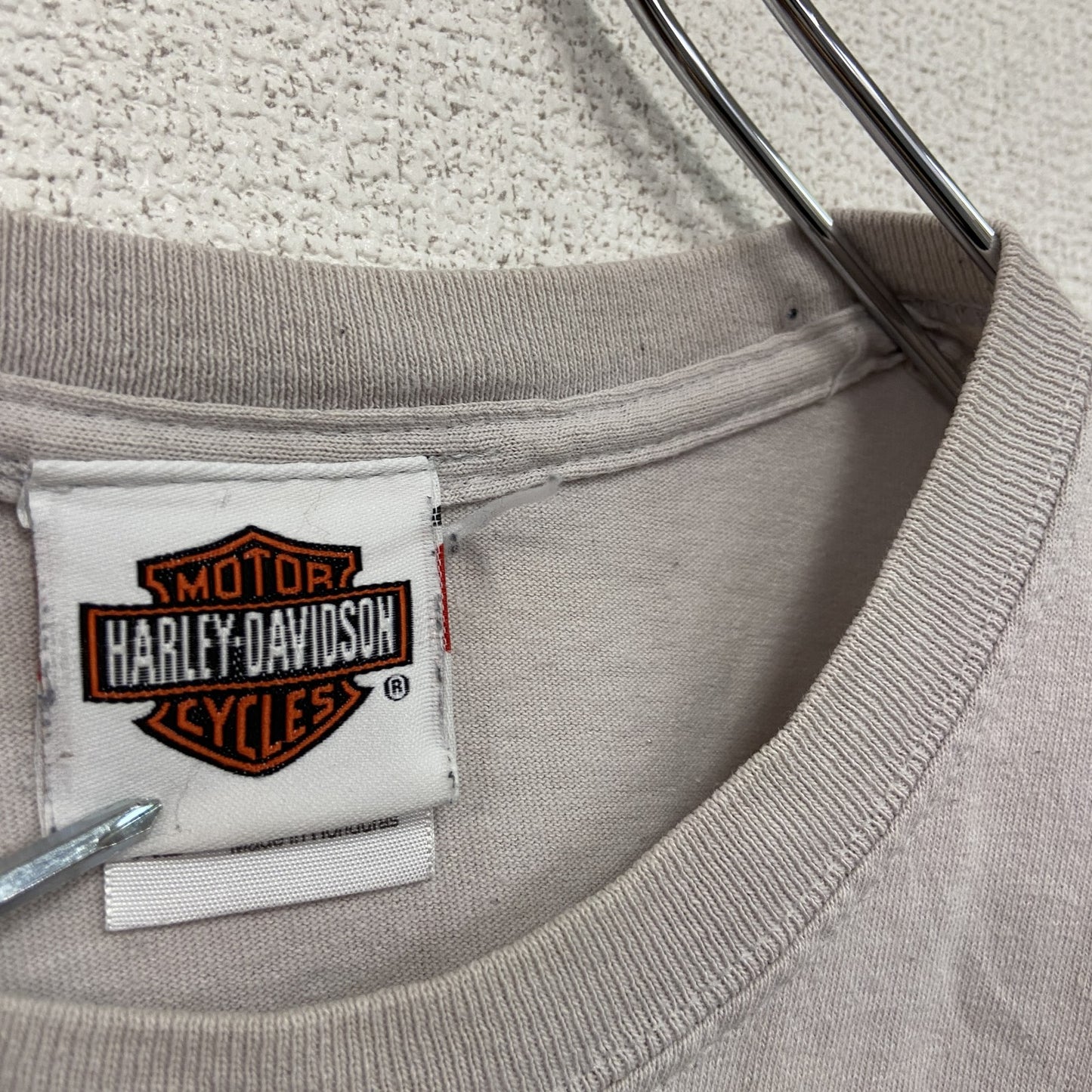 HARLEY DAVIDSON ハーレーダビッドソン タンクトップ リメイクTシャツ 薄ピンク XLサイズ
