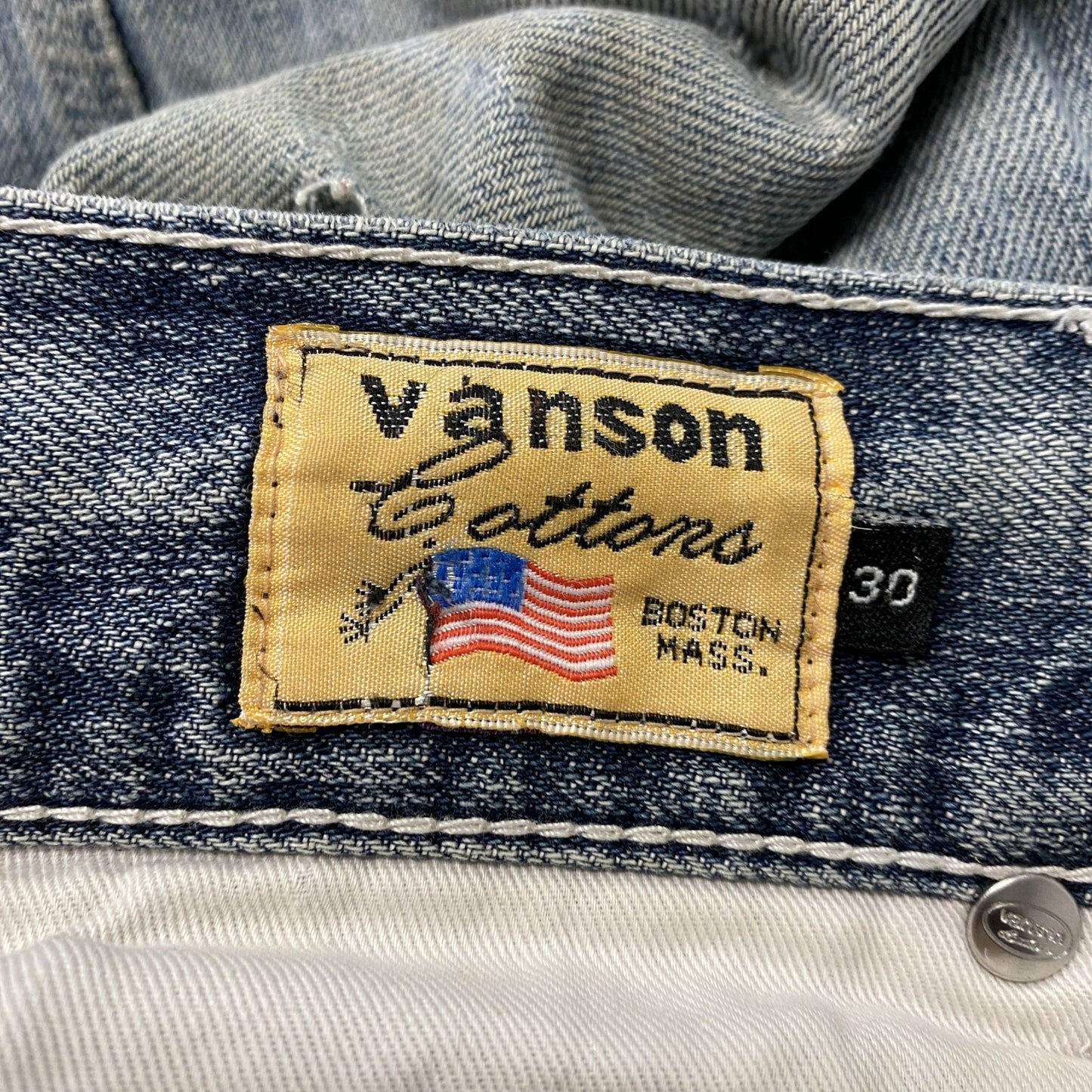 VANSON バンソン ハーフデニムパンツ/ショートパンツ インディゴ 30サイズ