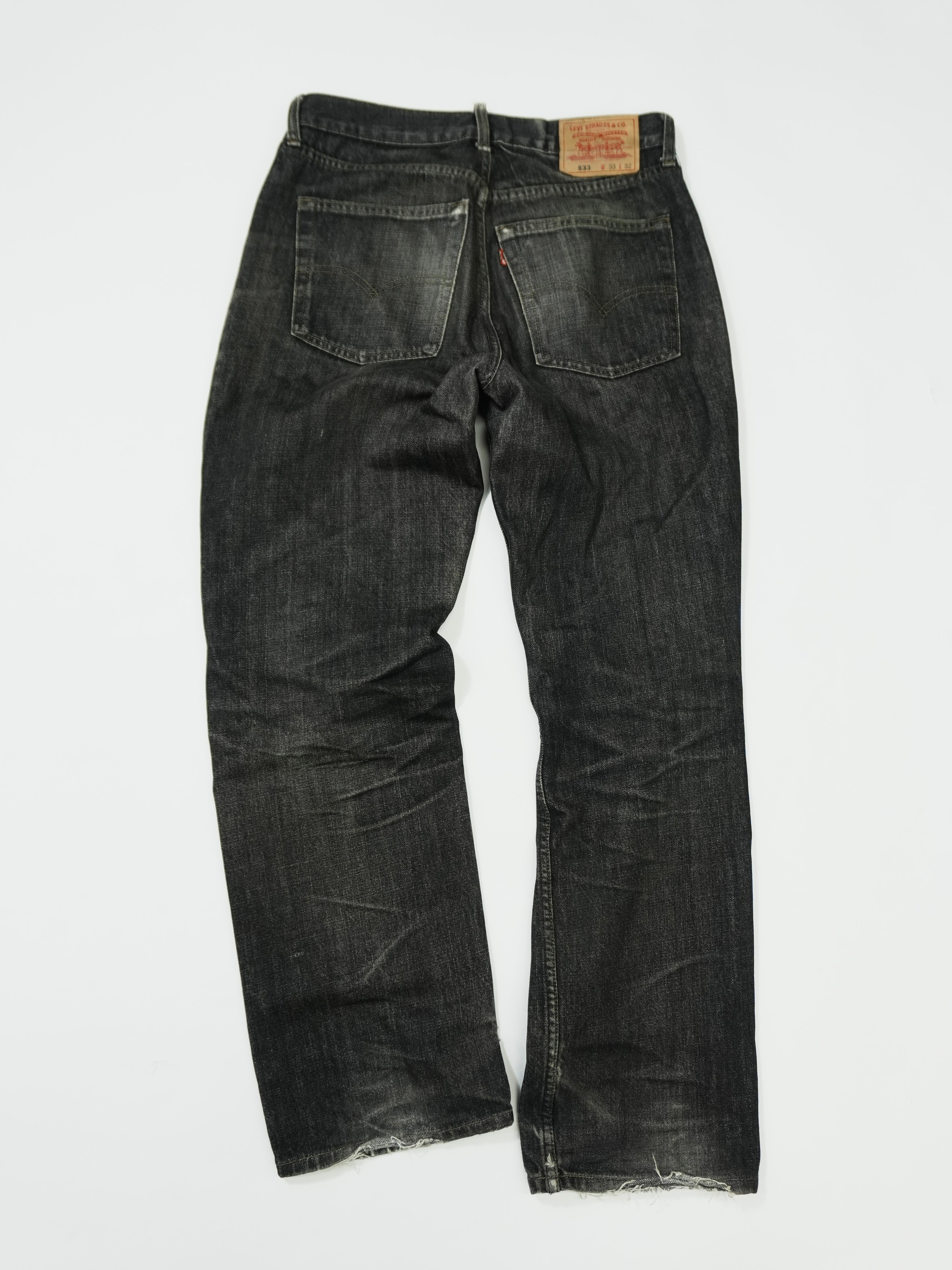 Levi's 　リーバイス　533　デニム/ジーンズ　ジップフライ　黒　ブラック　W33サイズ　古着