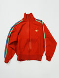 adidas　アディダス　西ドイツ製　トラックジャケット/ジャージ　赤　レッド　3サイズ
