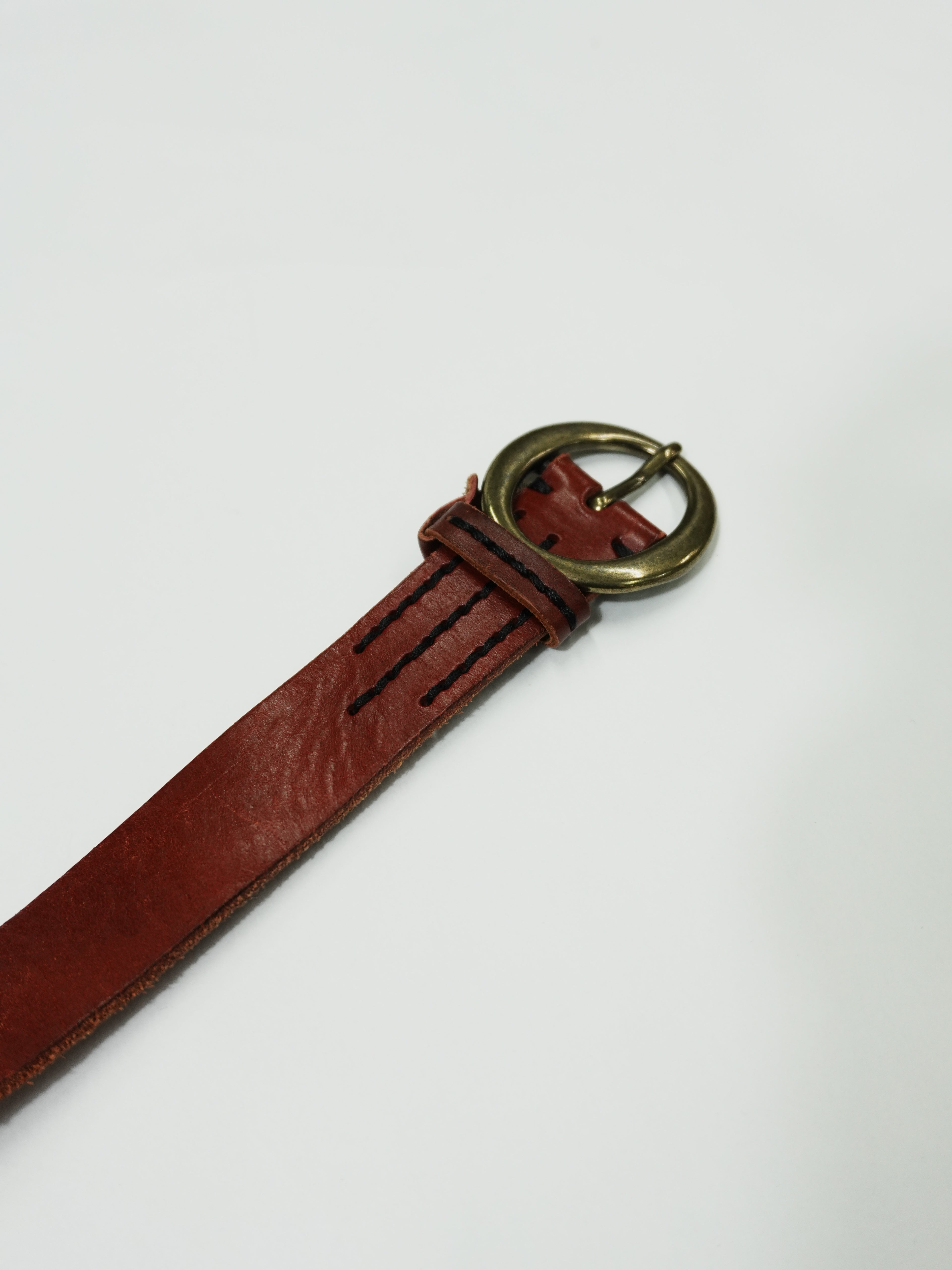 GAP　ギャップ　レザーベルト　赤　レッド　Mサイズ