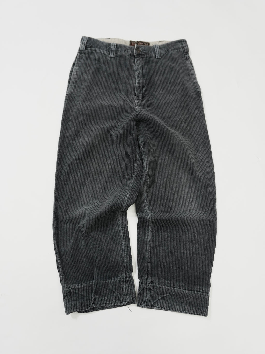 ～00s　Abercrombie&Fitch　アバクロ　コーデュロイパンツ　ヴィンテージ　グレー　W28サイズ