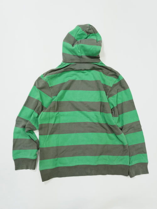 00s　NIKE　ナイキ　スウェットパーカー/フーディー　ヴィンテージ　ボーダー柄　緑　グリーン　灰色　グレー
