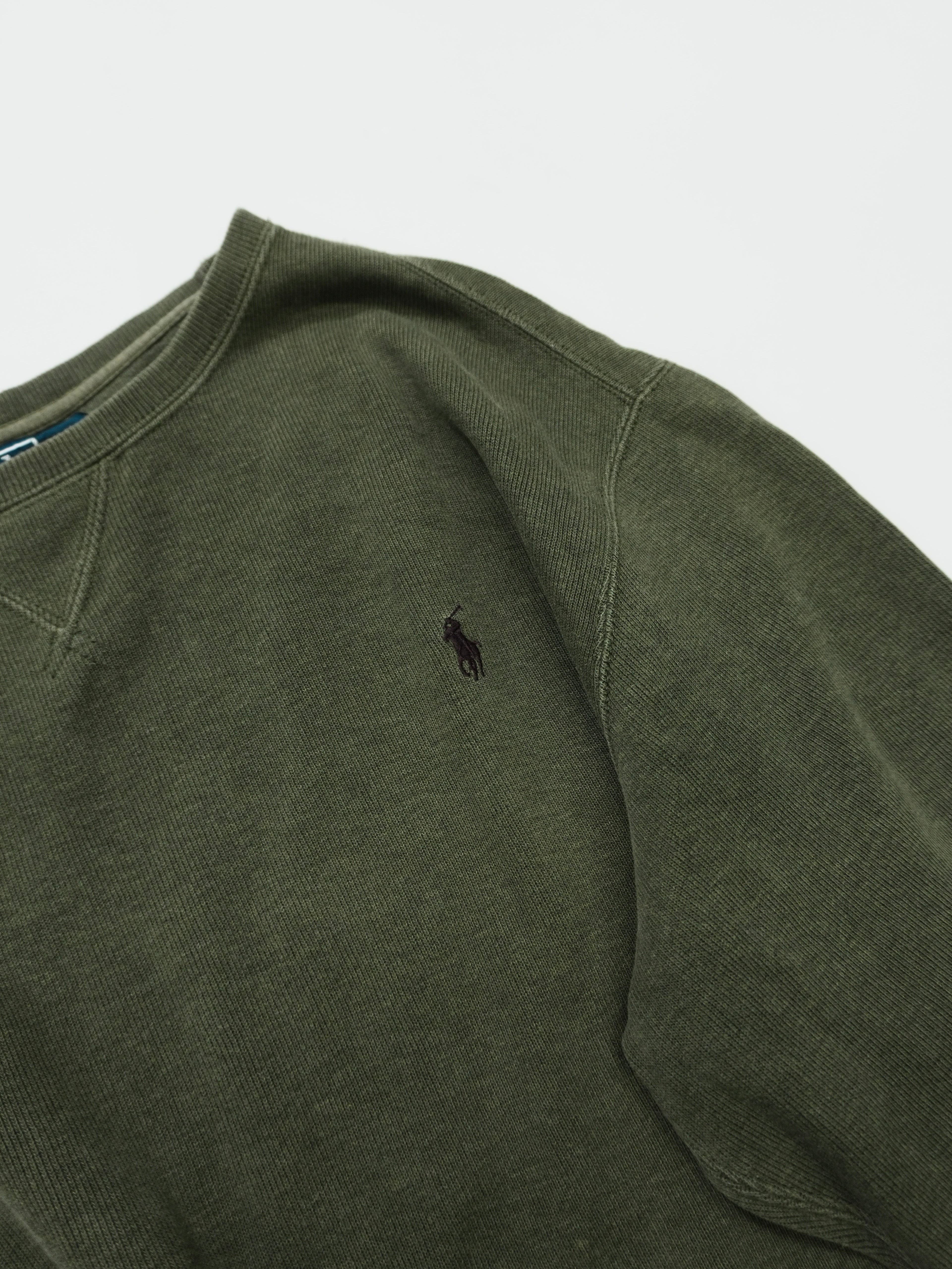 Polo by Ralph Lauan　ラルフローレン　スウェット/トレーナー　ロゴ刺繡　カーキグリーン　XLサイズ