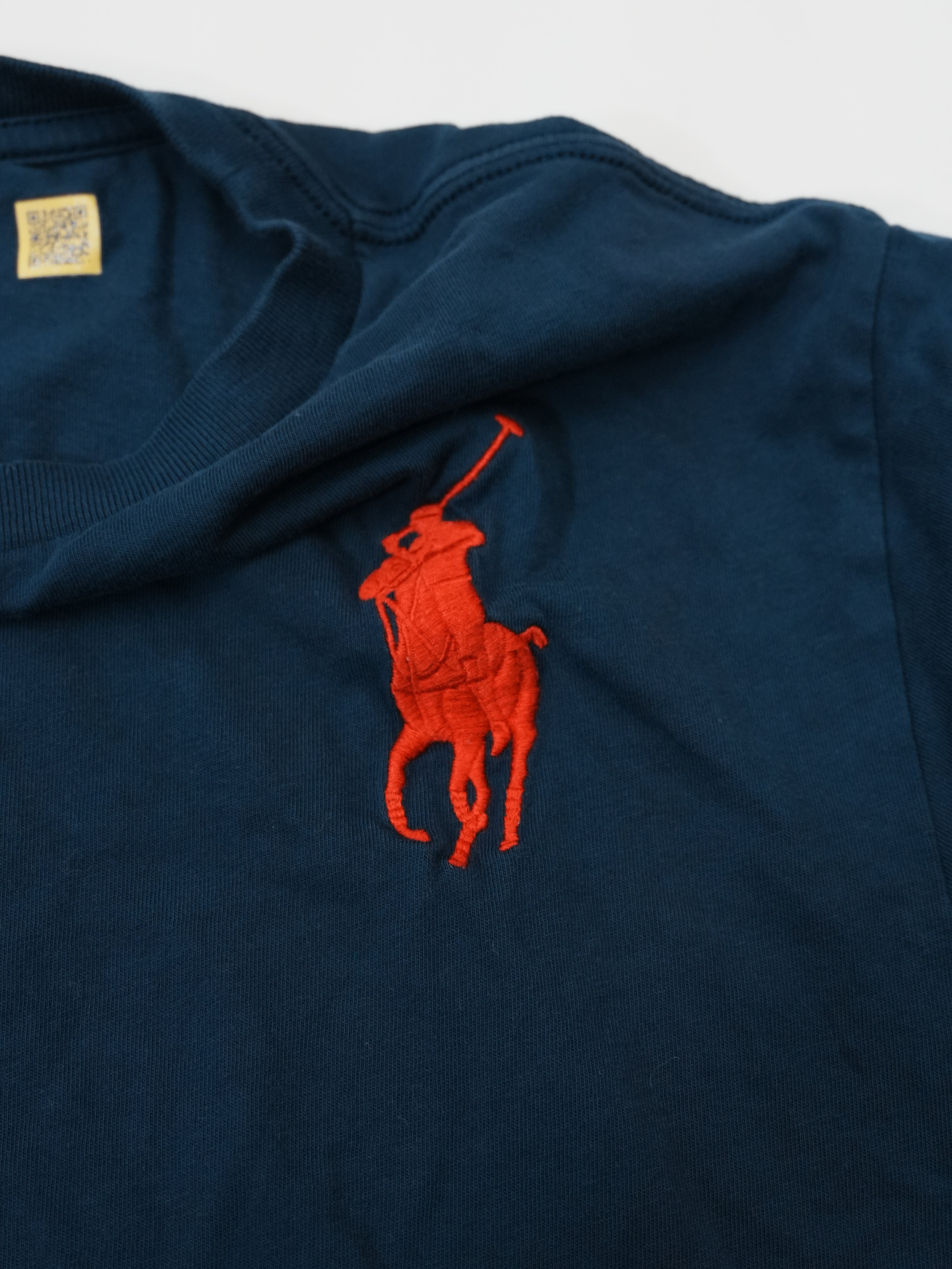 POLO RALPH LAUREN　ラルフローレン　半袖Tシャツ　ビッグポニー　刺繍ロゴ　紺　ネイビー　160サイズ