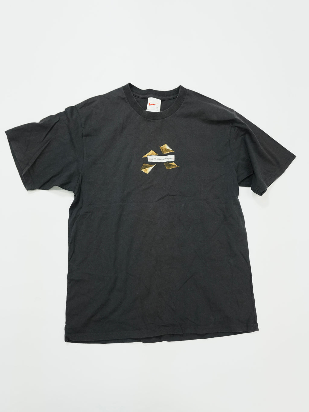 NIKE　ナイキ　半袖プリントTシャツ　ドラゴン　フェード　黒　ブラック　Mサイズ