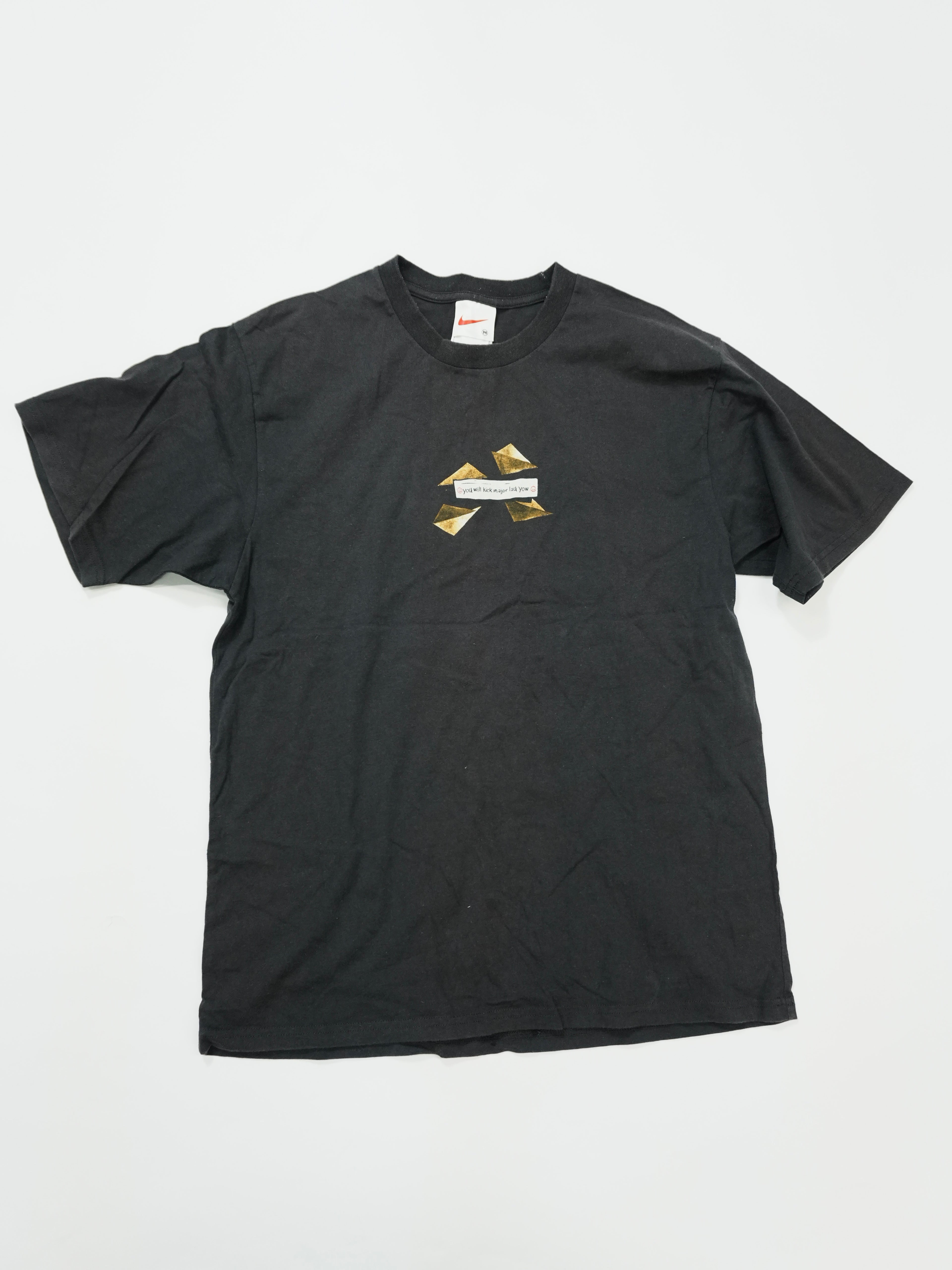 NIKE　ナイキ　半袖プリントTシャツ　ドラゴン　フェード　黒　ブラック　Mサイズ