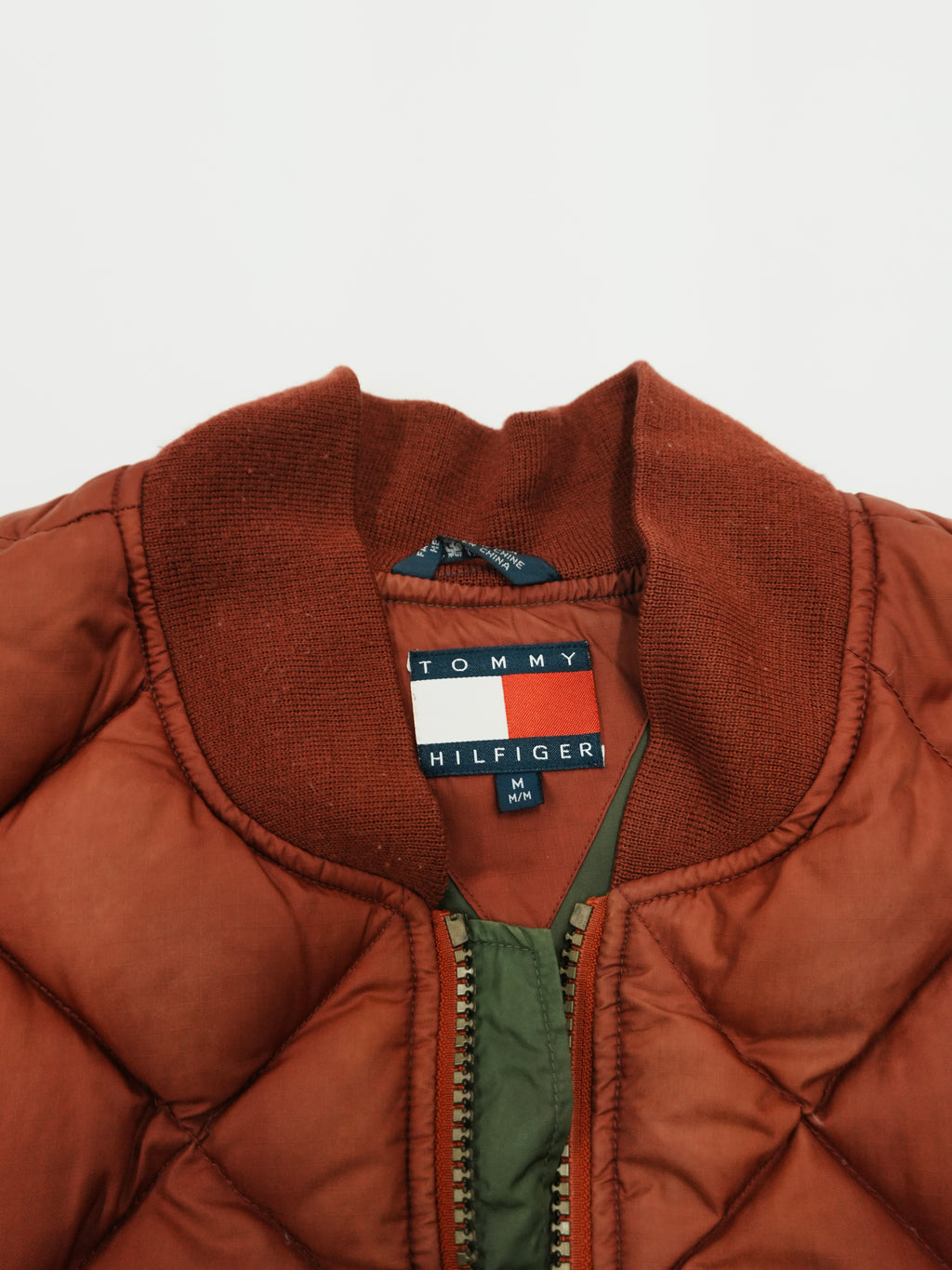 TOMMY HILFIGER　トミーヒルフィガー　キルティングベスト　ダウン80％　赤　レッド　Mサイズ