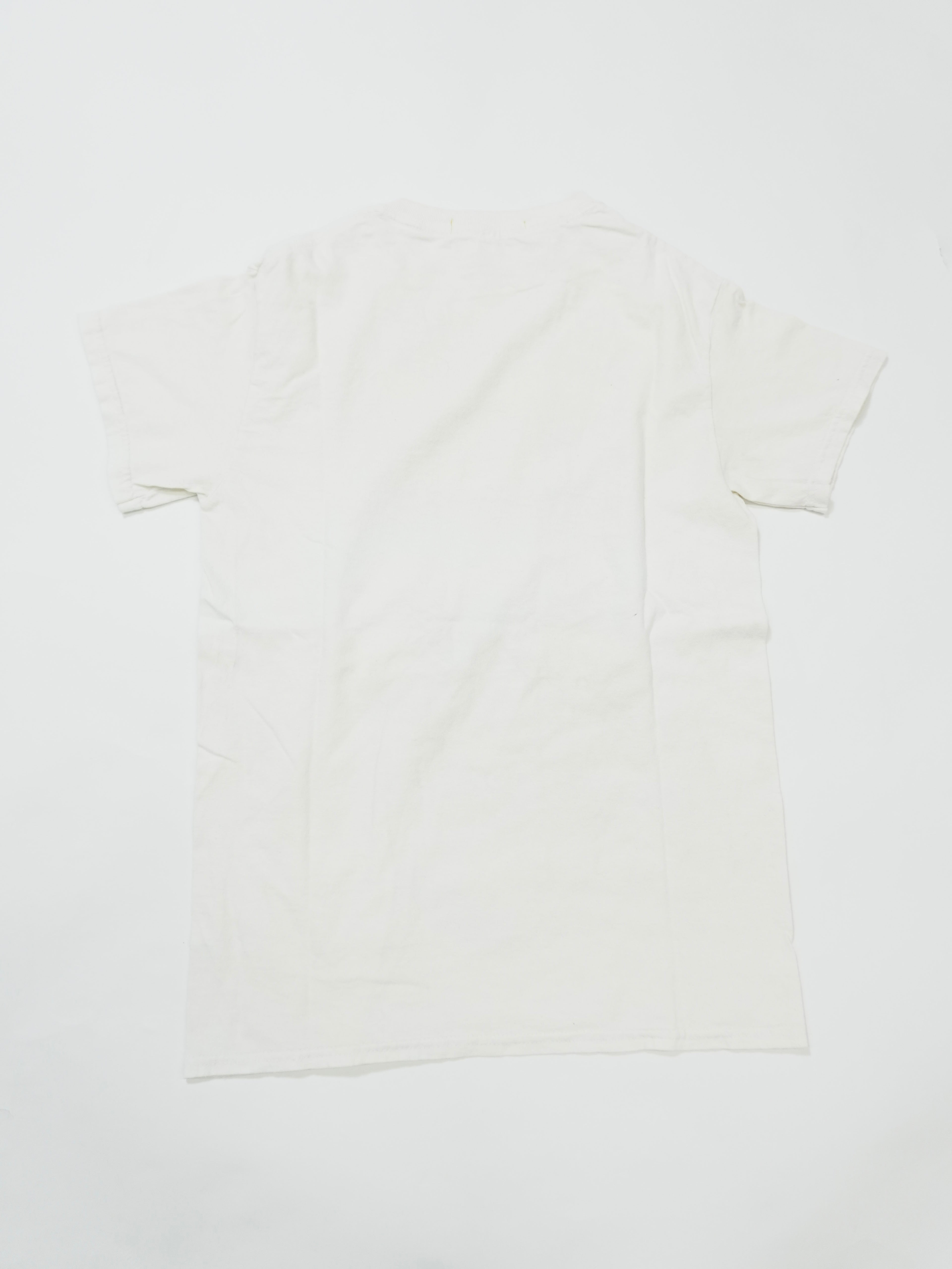 MANIBAN　半袖プリントTシャツ　人物T　白　ホワイト