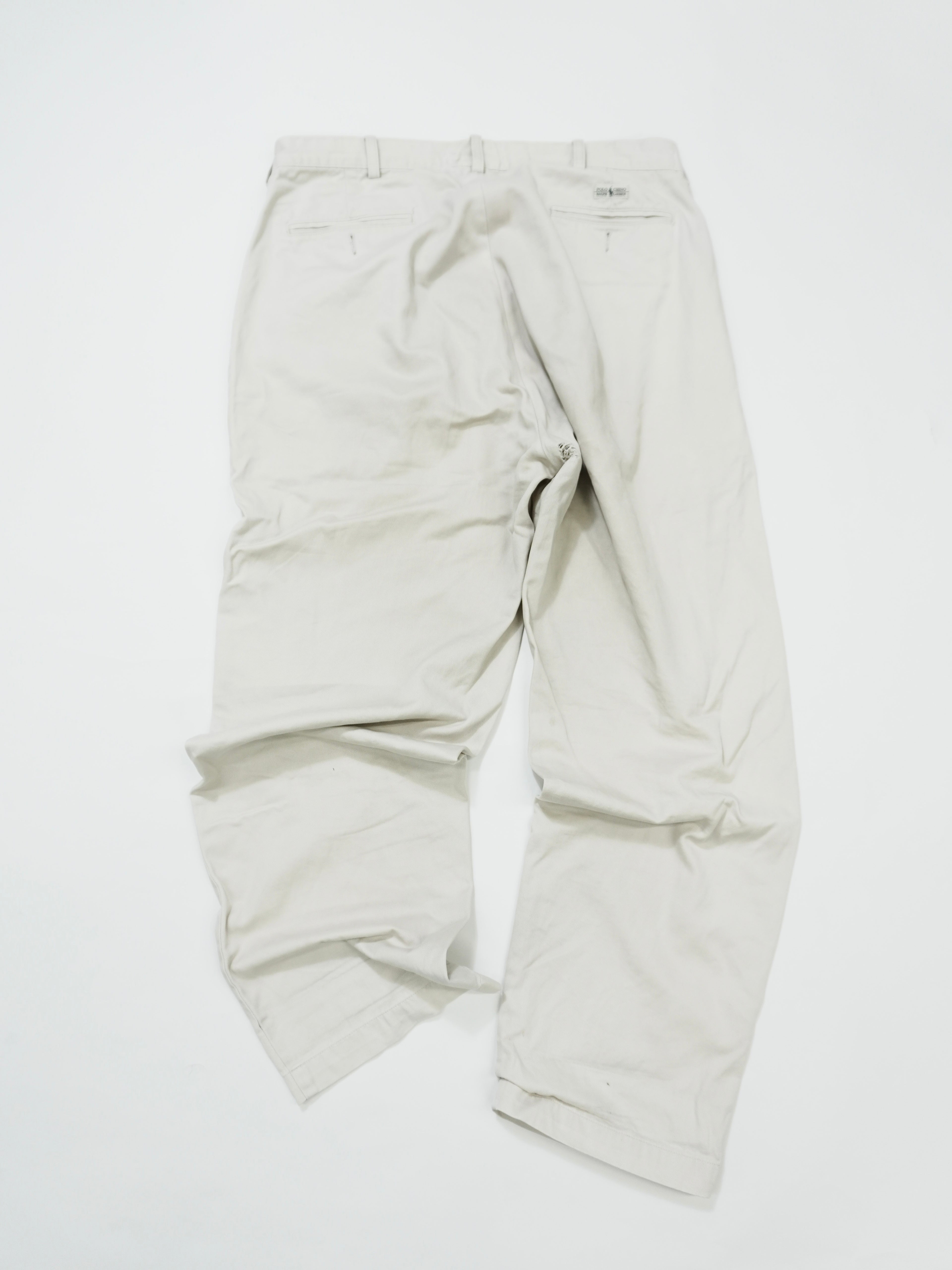 RALPH LAUREN　ポロラルフローレン　ポロチノ　チノパンツ　ジップフライ　ベージュ　W36サイズ