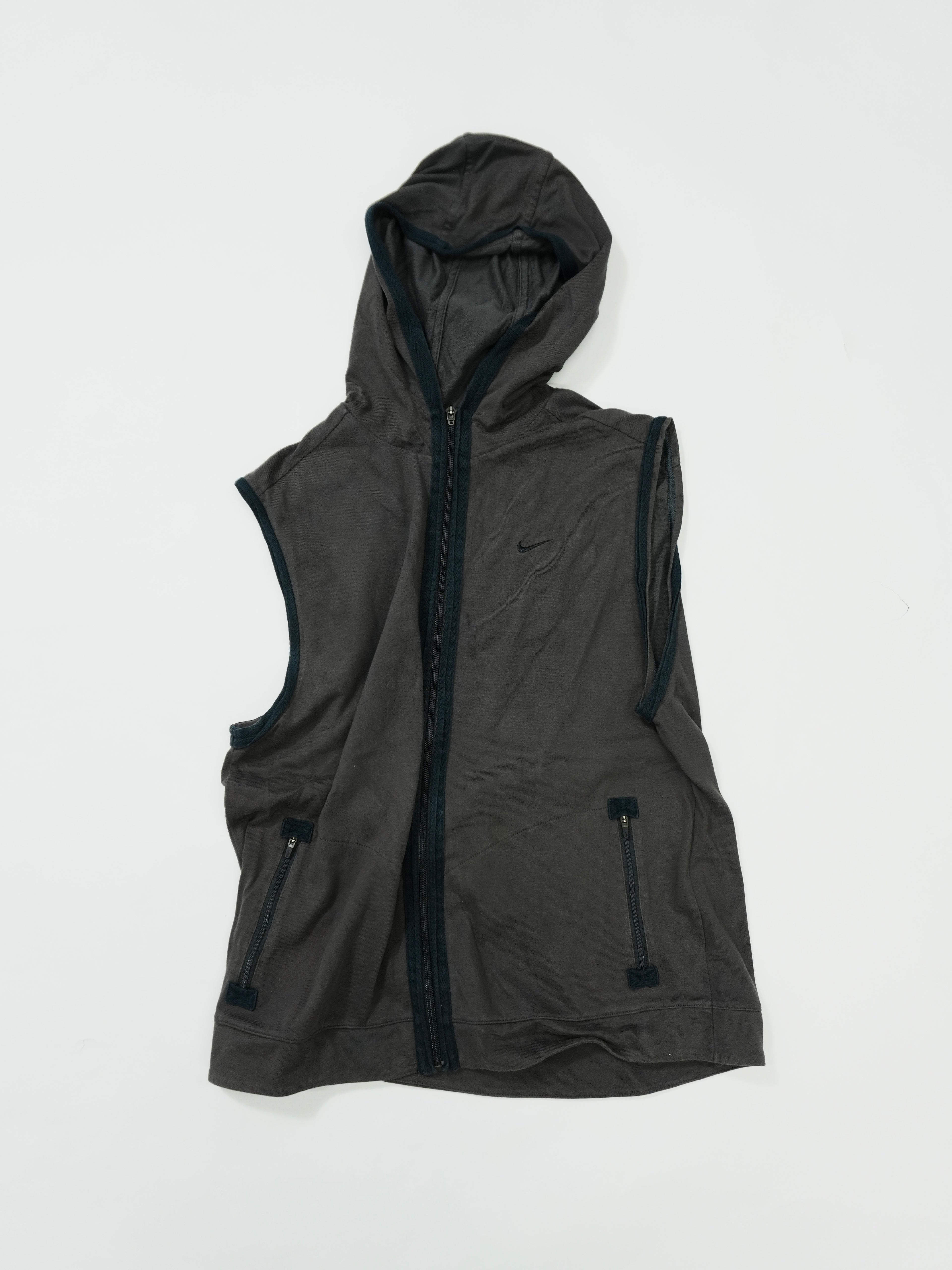 NIKE　ナイキ　DRI-FIT　フルジップベスト　ダークグレー　2XLサイズ