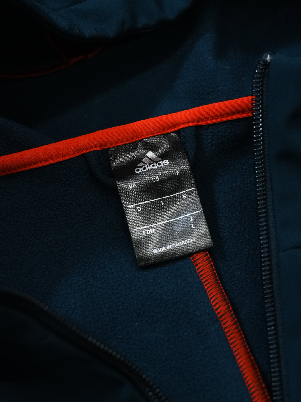 adidas　アディダス　フルジップウルトラウォームジャケット　フーデッドジャケット　紺　ネイビー　Lサイズ