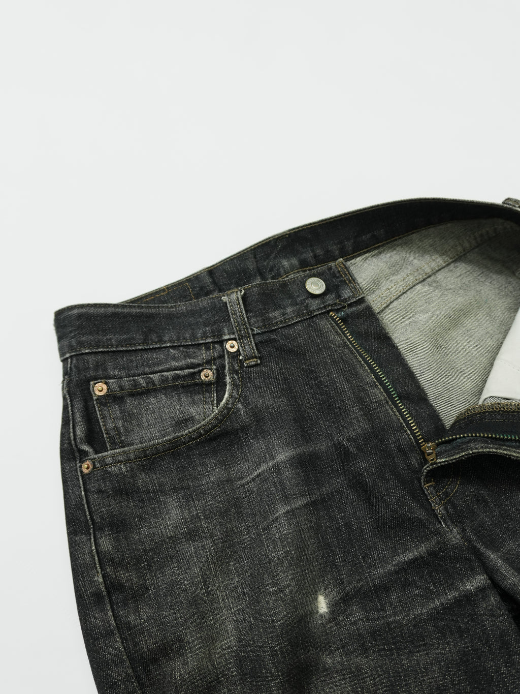 Levi's 　リーバイス　533　デニム/ジーンズ　ジップフライ　黒　ブラック　W33サイズ　古着