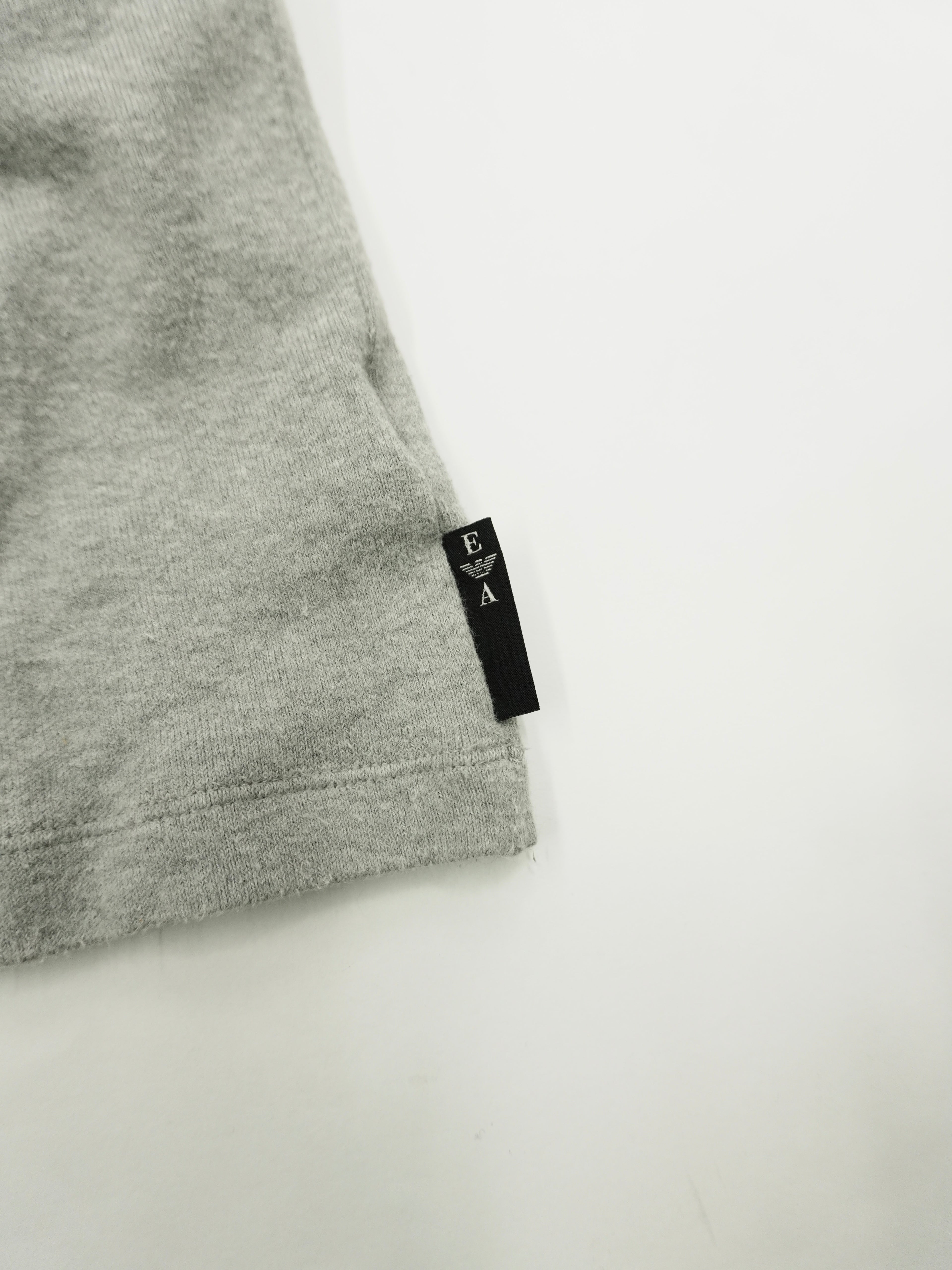 EMPORIO ARMANI　エンポリオアルマーニ　長袖ポロシャツ/ラガーシャツ　グレー　Lサイズ