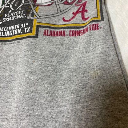 古着 used　Hanes　COTTON BOWL　アメフト　半袖カレッジプリントTシャツ　グレー　クルーネック　オーバーサイズ