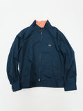 FRED PERRY　フレッドペリー　リバーシブルハリントンジャケット　フェード　刺繍ロゴ　紺　ネイビー　赤　レッド　Lサイズ　