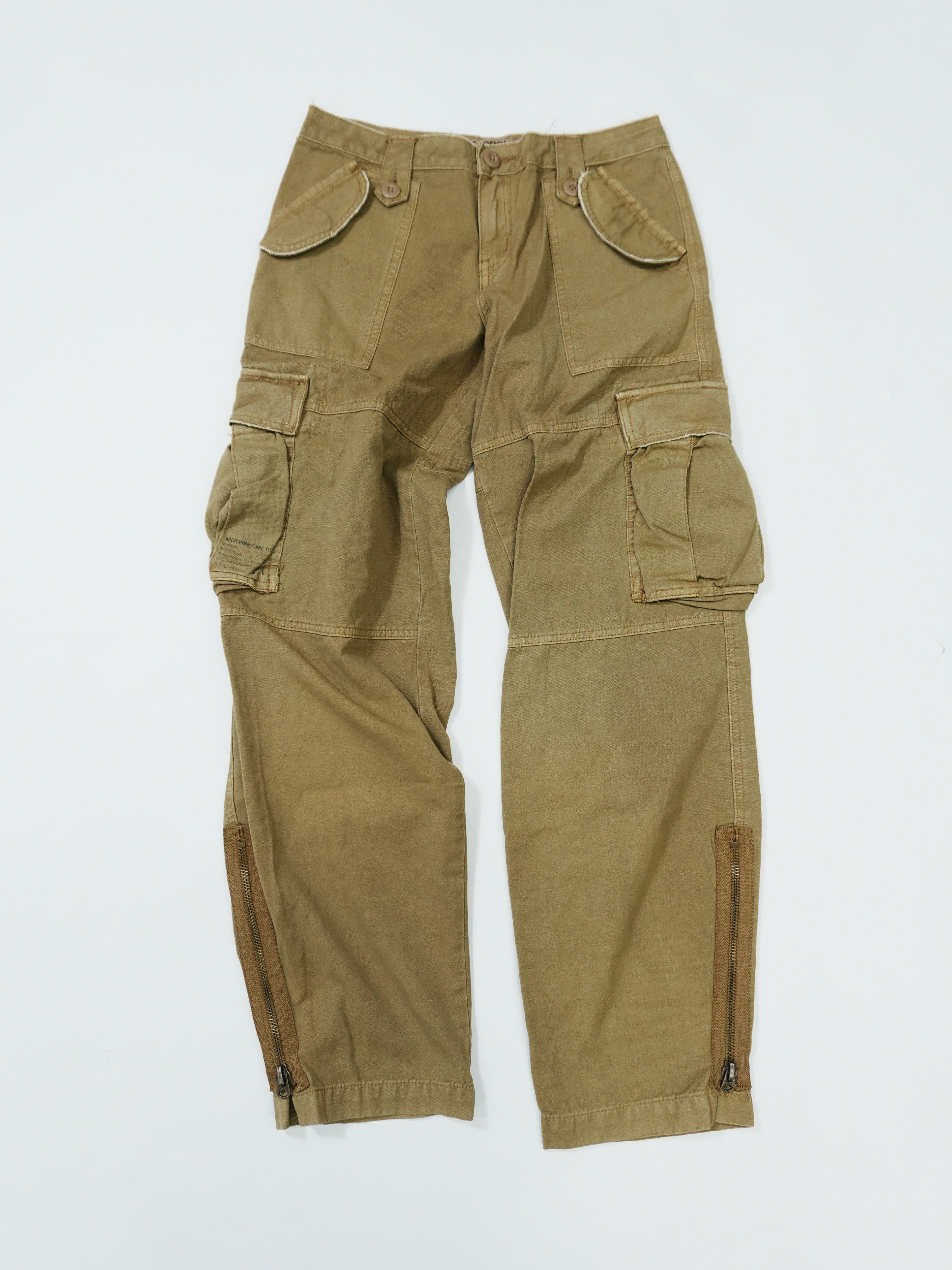 Abercrombie＆Fitch　アバクロ　カーゴパンツ　ベージュ　2サイズ