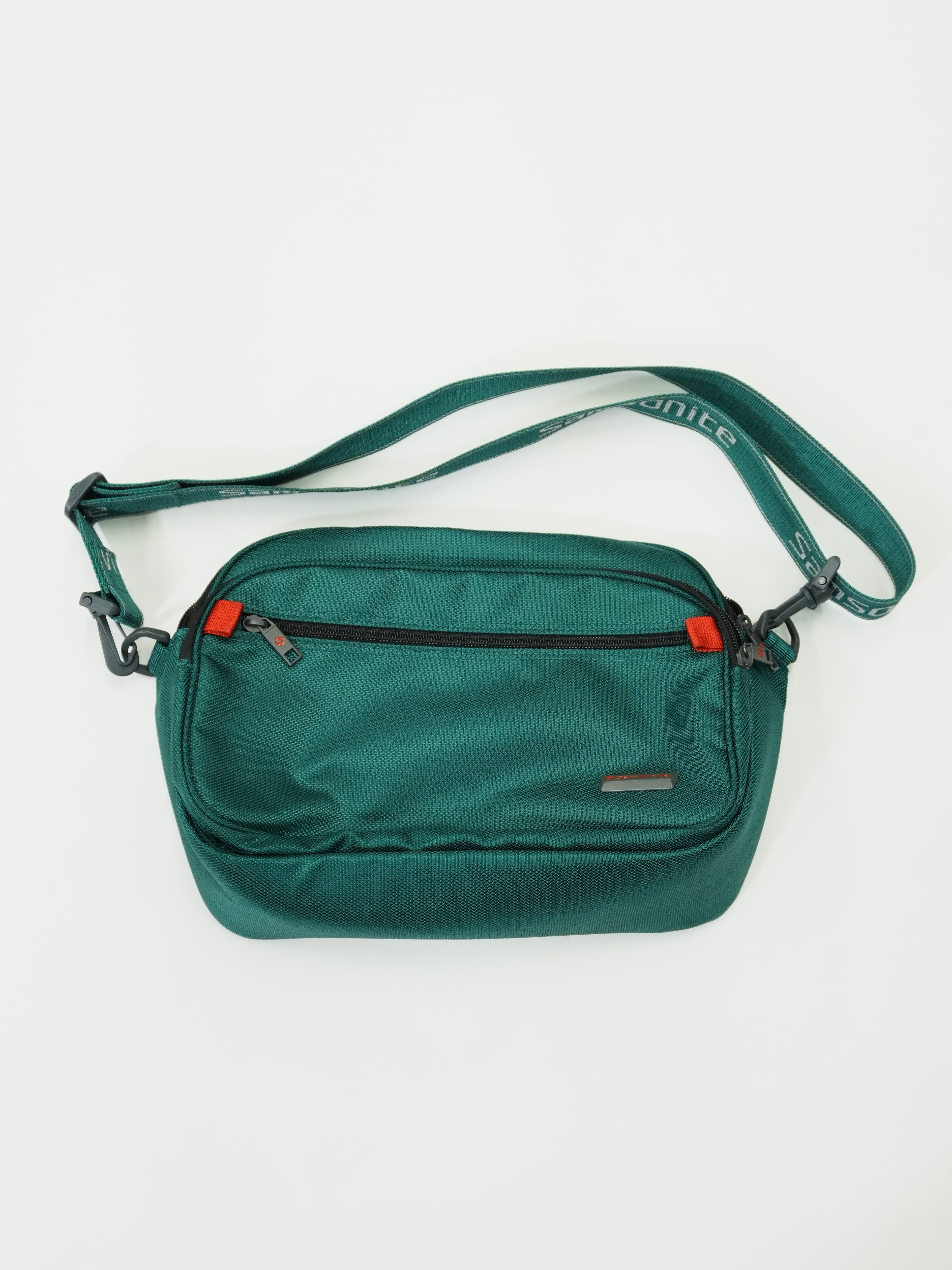 Samsonite　サムソナイト　ショルダーバッグ　ターコイズブルー　エメラルドグリーン