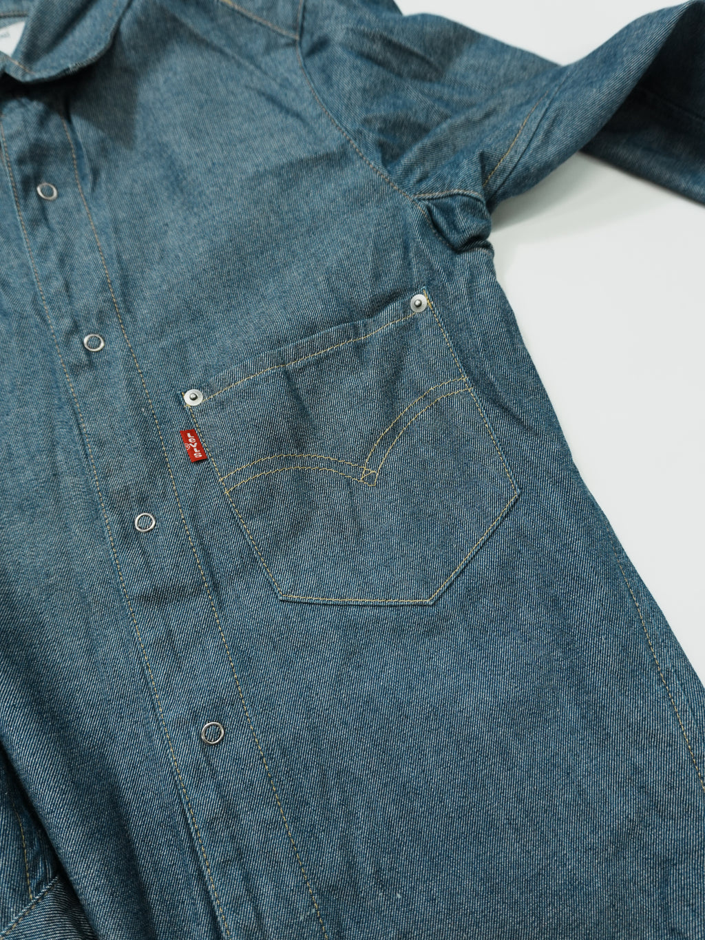 Levi's　リーバイス　長袖デニムシャツ　インディゴ　Sサイズ