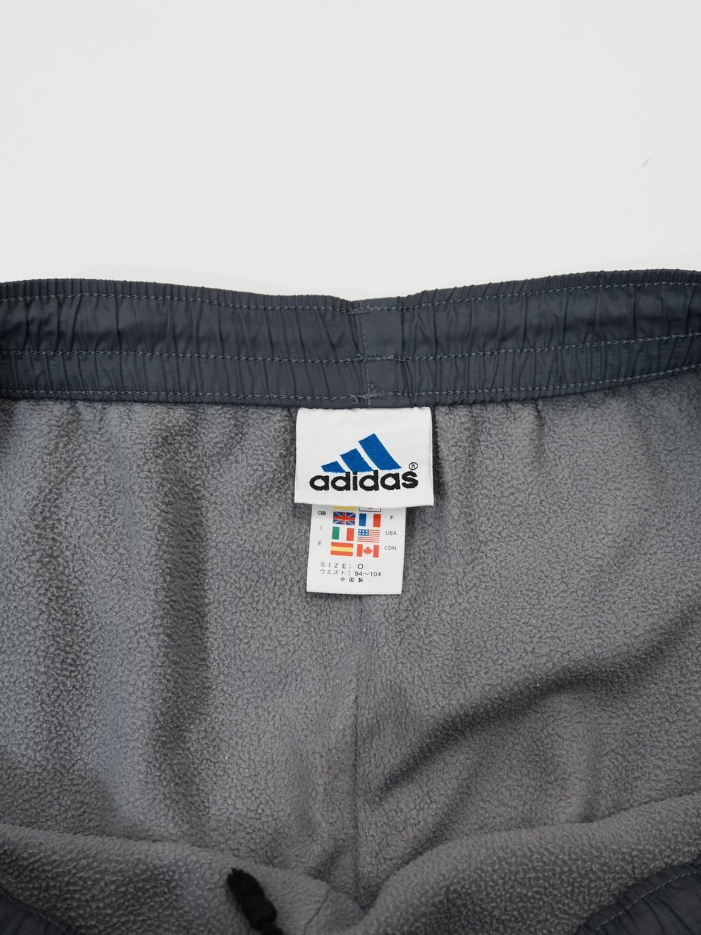90s～　adidas　アディダス　CLIMA PROOF　トラックパンツ　ヴィンテージ　灰色　グレー　Oサイズ
