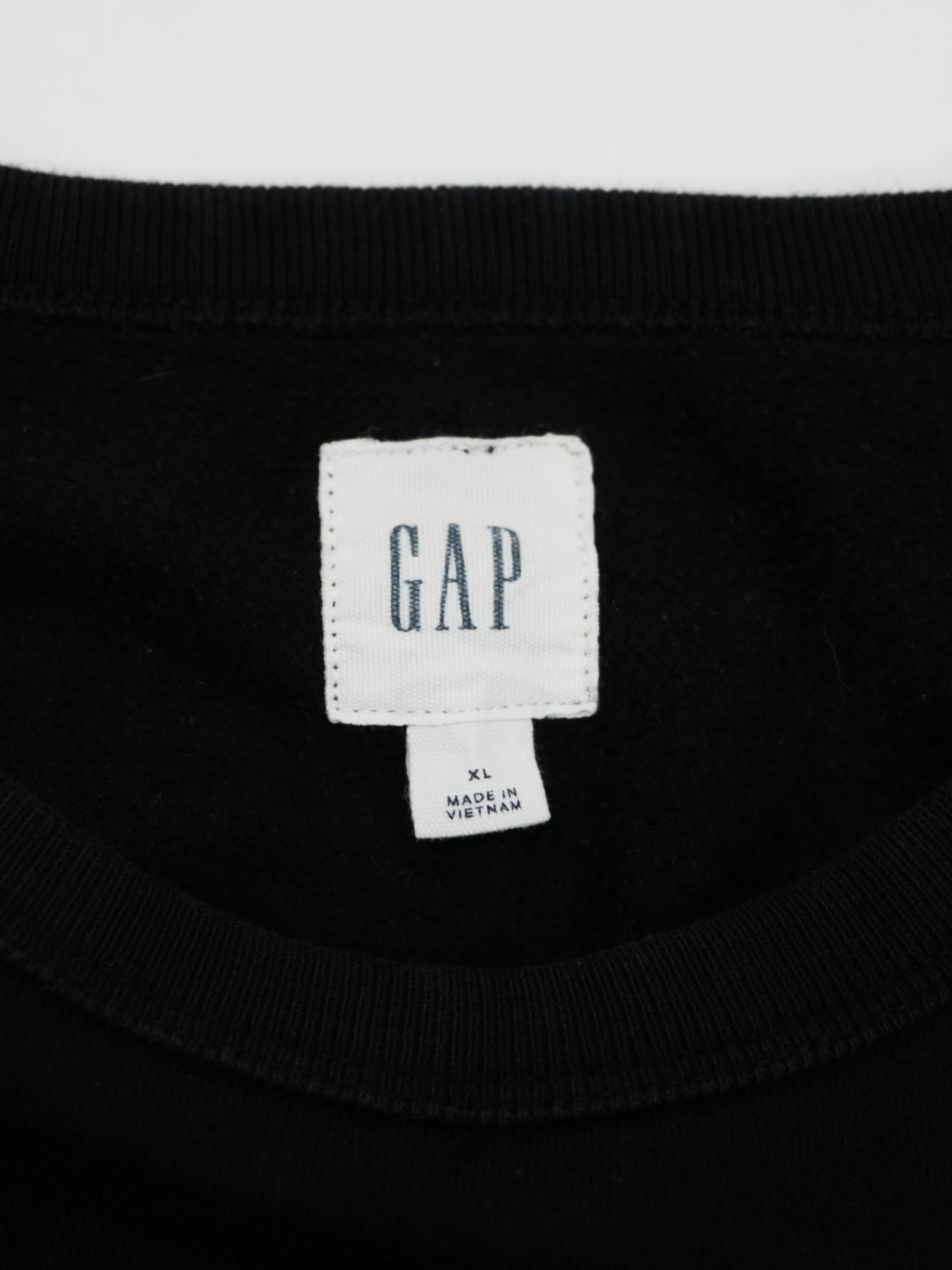 GAP　ギャップ　スウェット/トレーナー　デカロゴ　黒　ブラック　XLサイズ