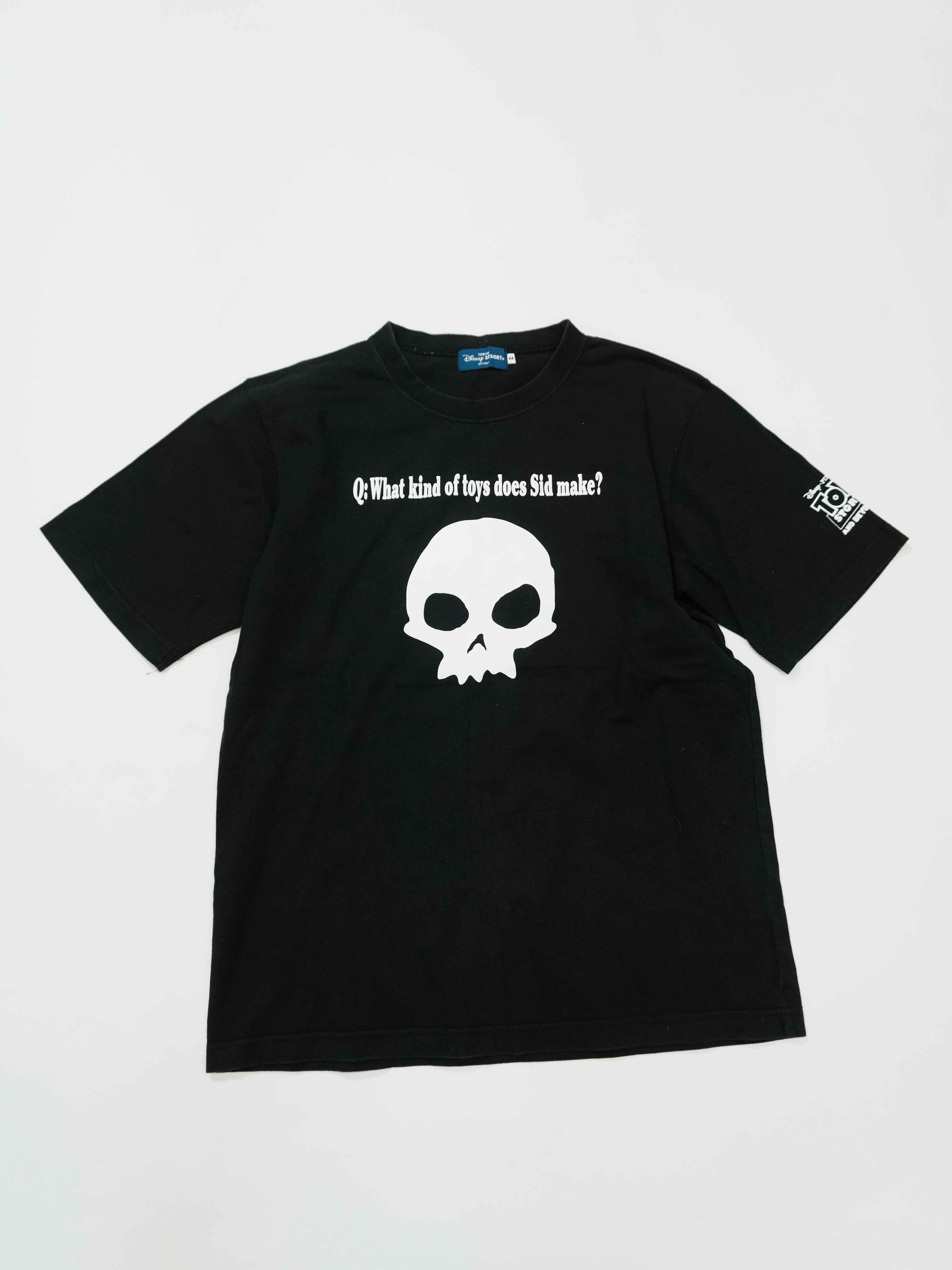 Disney RESORT　半袖プリントTシャツ　TOY STORY　シド・フィリップス　黒　ブラック　Mサイズ