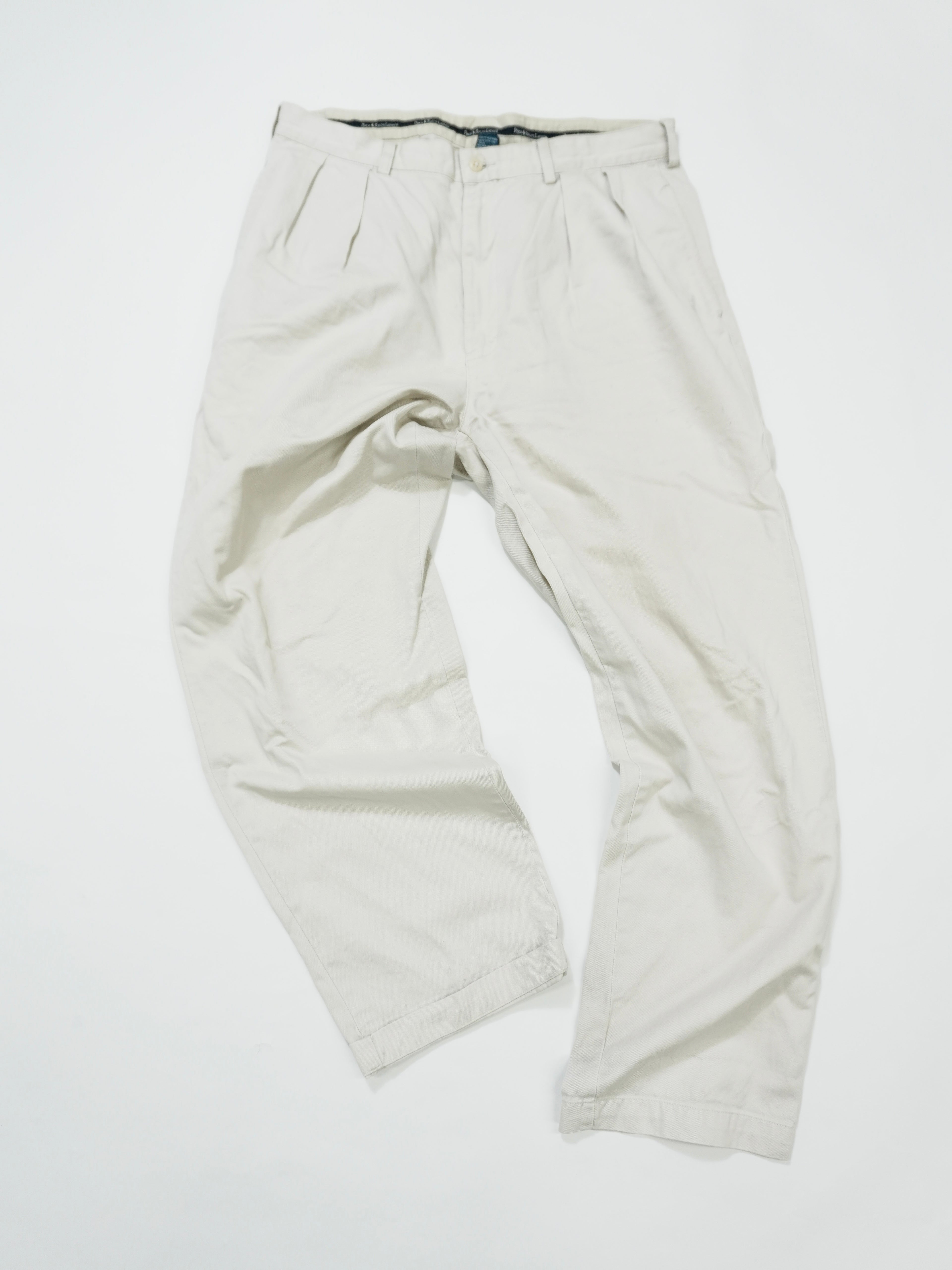 RALPH LAUREN　ポロラルフローレン　ポロチノ　チノパンツ　ジップフライ　ベージュ　W36サイズ