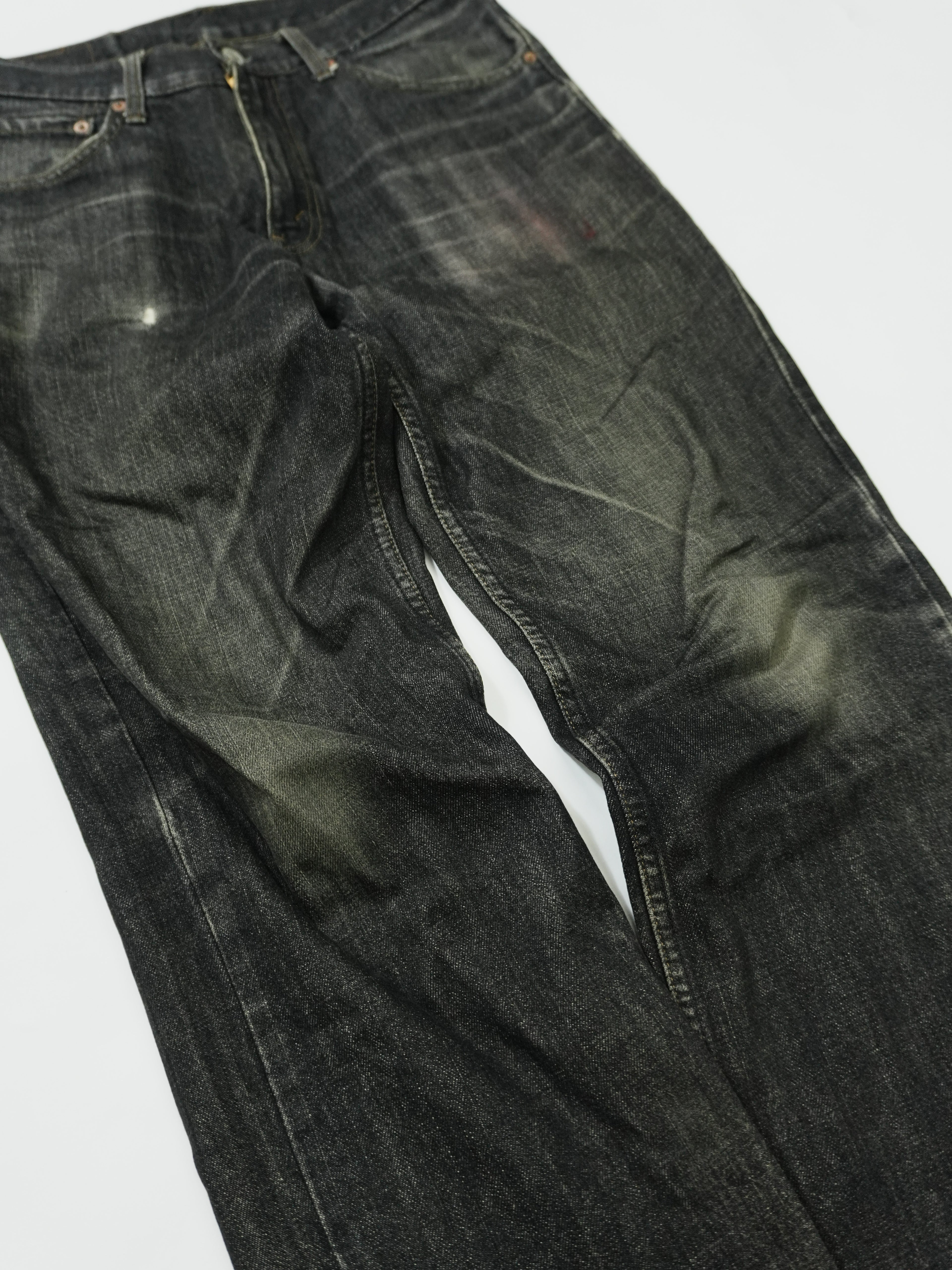 Levi's 　リーバイス　533　デニム/ジーンズ　ジップフライ　黒　ブラック　W33サイズ　古着