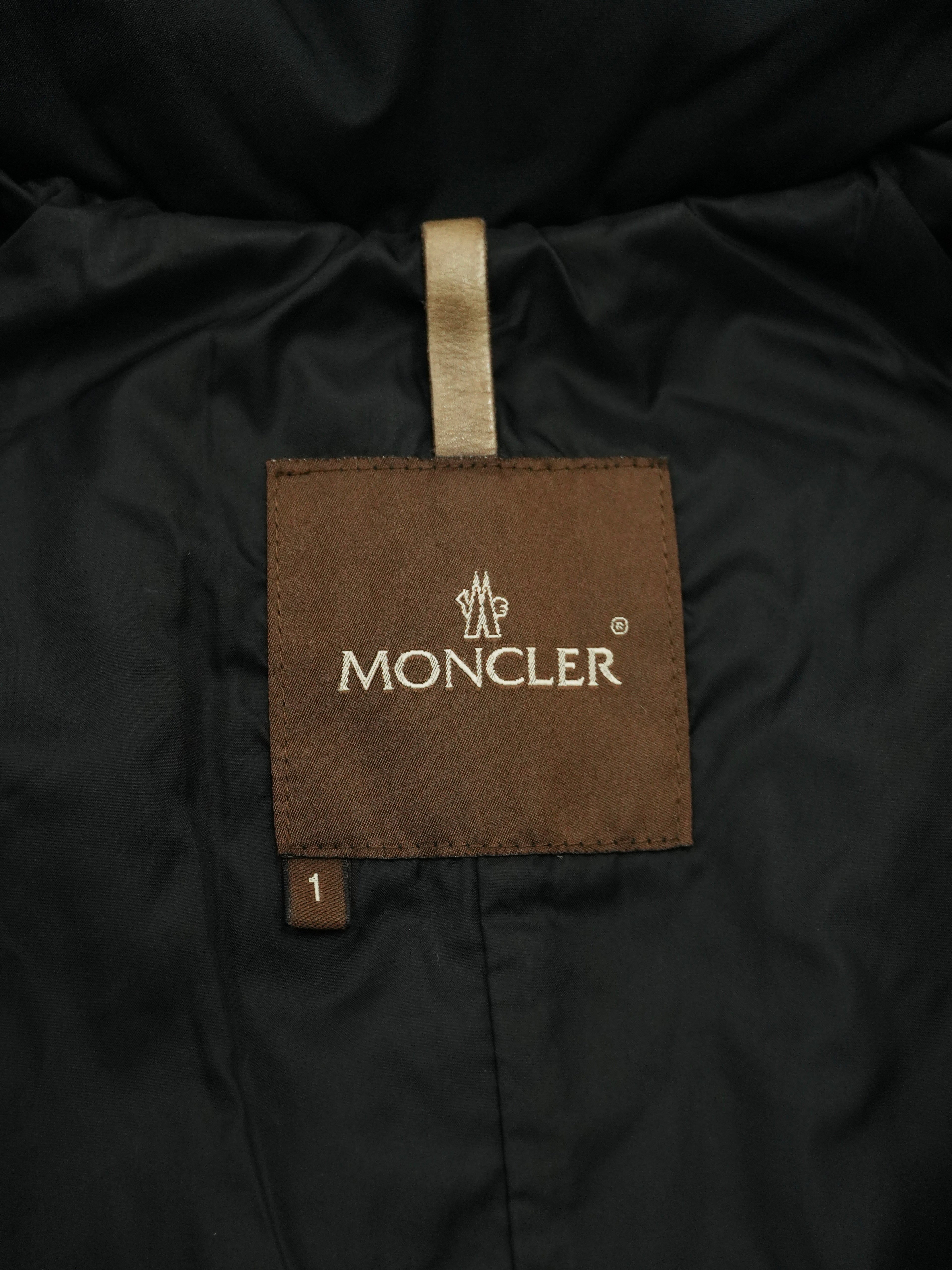MONCLER　モンクレール　ダウンコート　キルティングコート　黒　ブラック　1サイズ