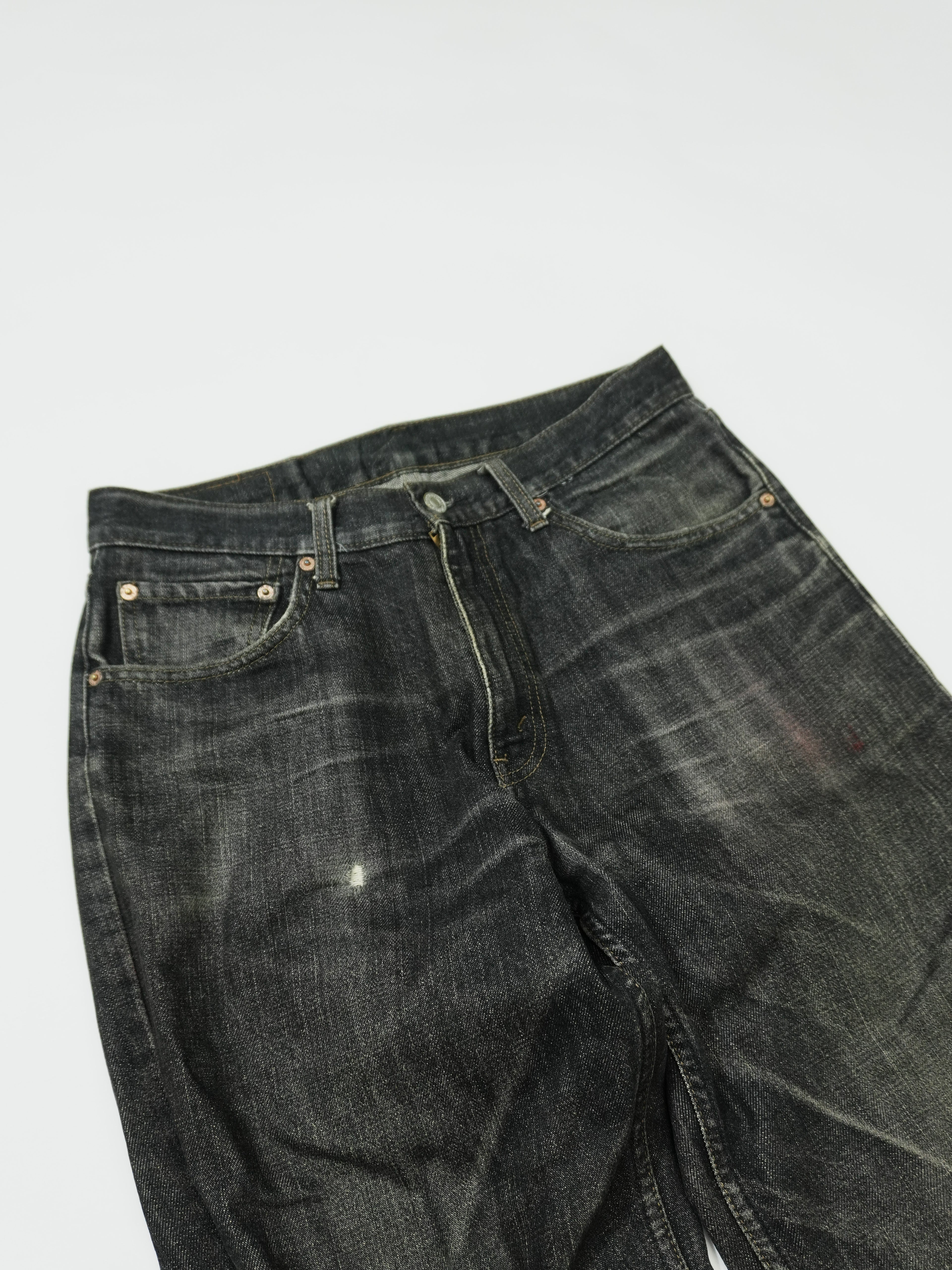 Levi's 　リーバイス　533　デニム/ジーンズ　ジップフライ　黒　ブラック　W33サイズ　古着
