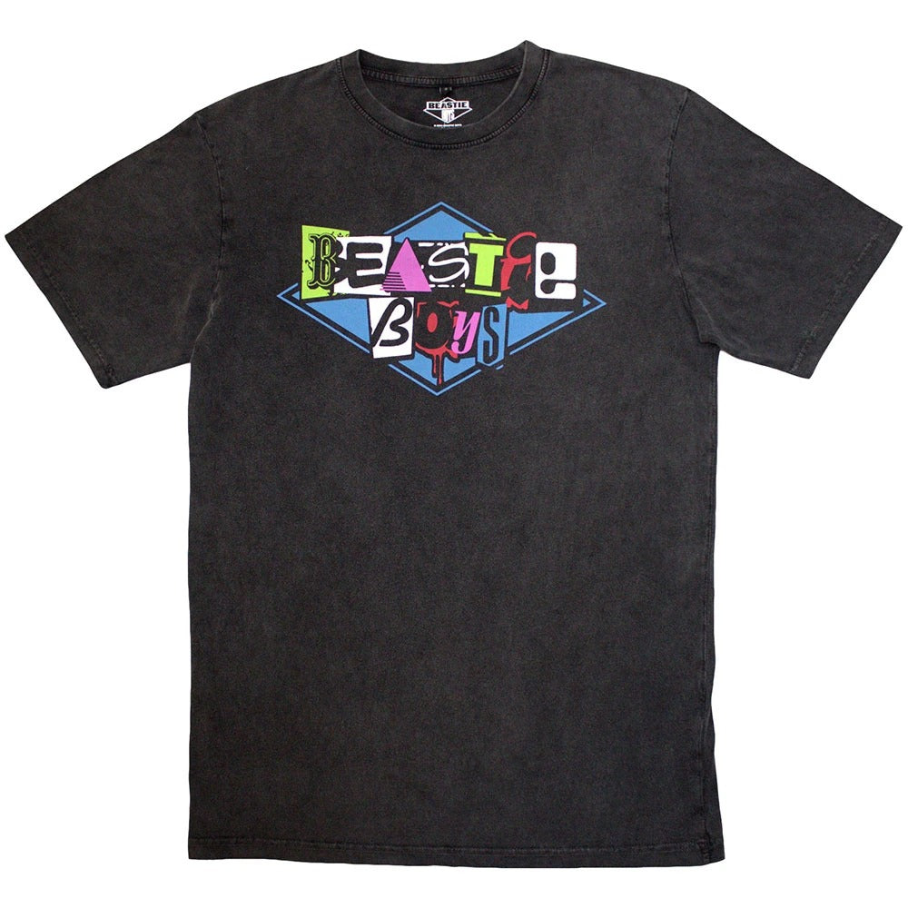 The Beastie Boys　ビースティ・ボーイズ　Multicolour Logo　半袖プリントTシャツ　ラップT　オフィシャル　グレー　Lサイズ【新品・正規品】