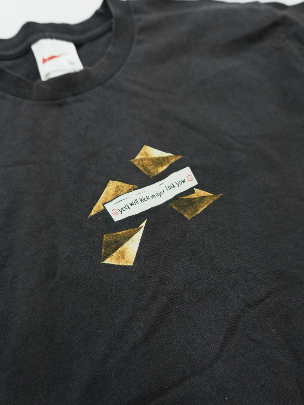 NIKE　ナイキ　半袖プリントTシャツ　ドラゴン　フェード　黒　ブラック　Mサイズ