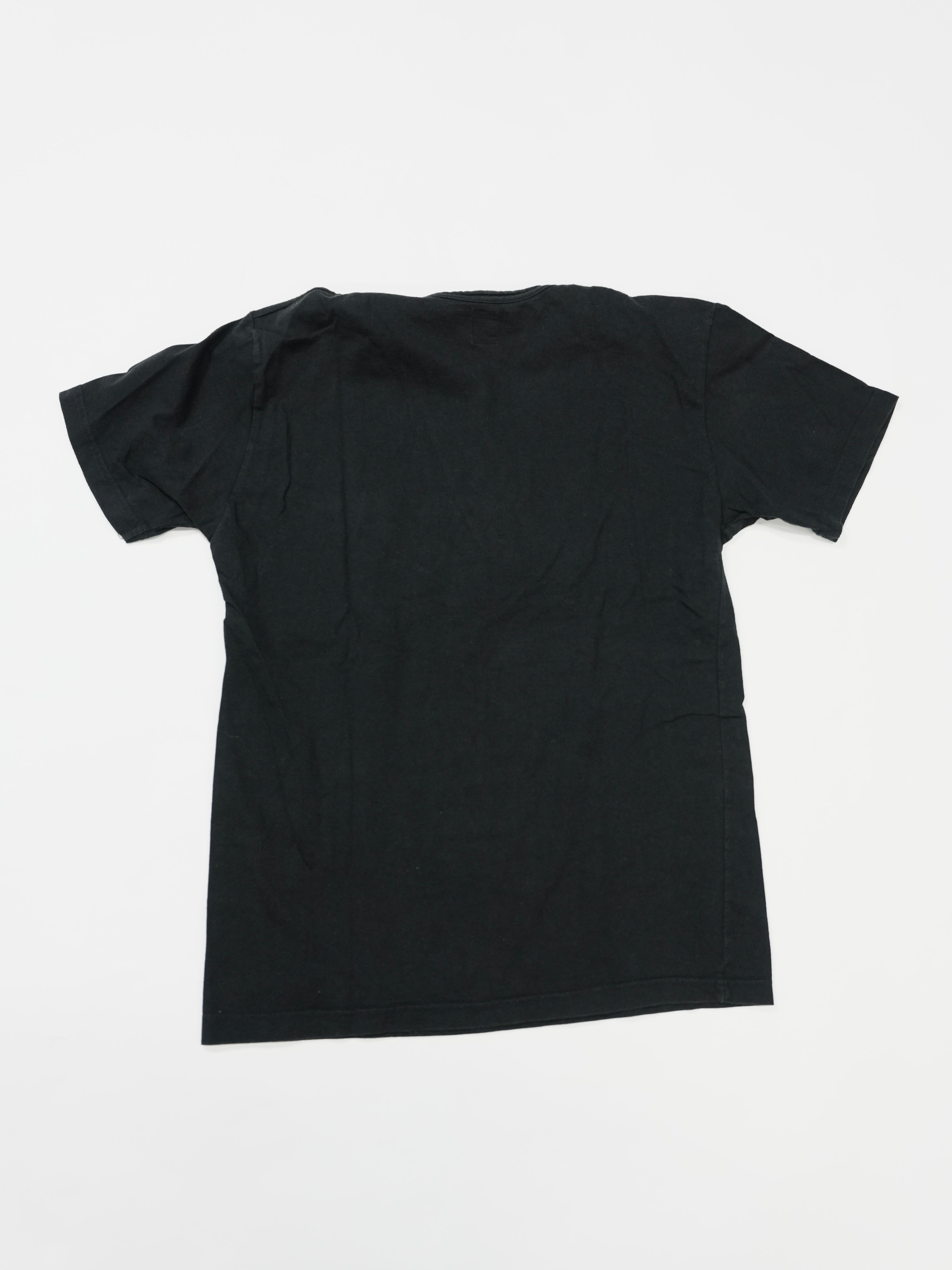 PPFM　ピーピーエフエム　半袖プリントＴシャツ　ワンポイント　黒　ブラック　Mサイズ