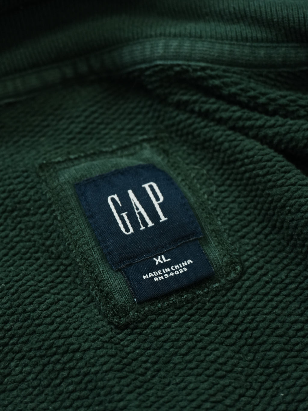 GAP　ギャップ　スウェットパーカー/フーディー　緑　グリーン　XLサイズ