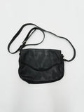 Longchamp　ロンシャン　レザーショルダーバッグ　黒　ブラック